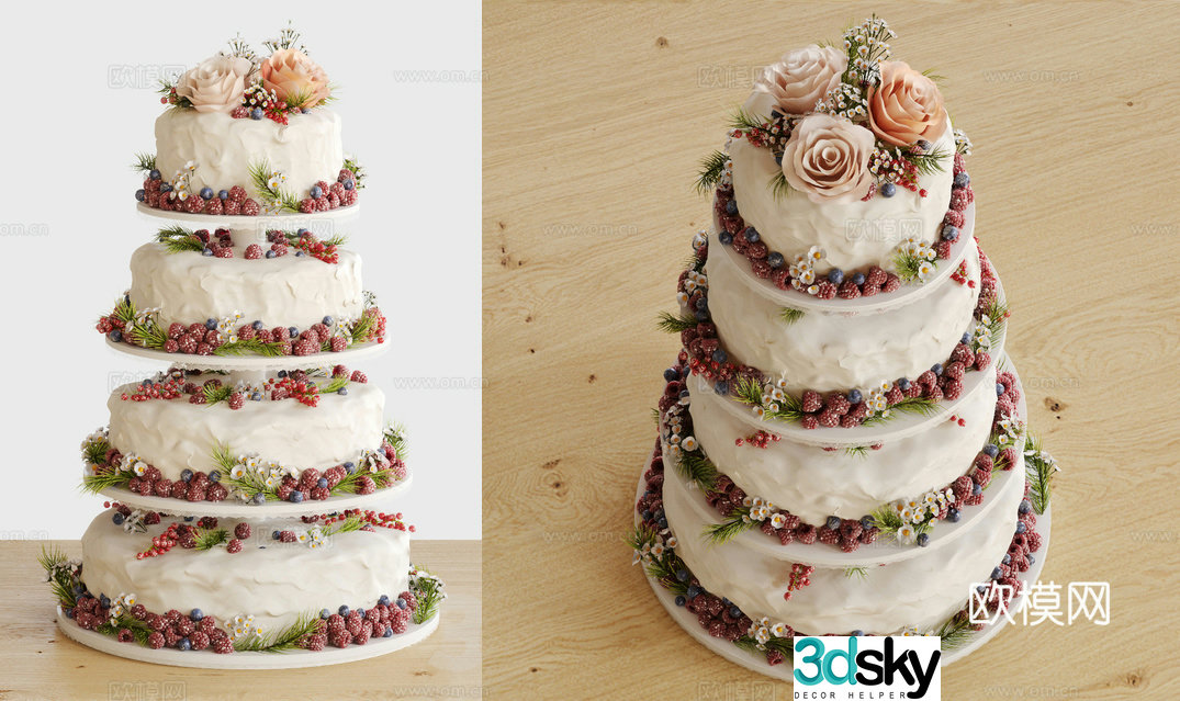 Birthday Cake 3d Model