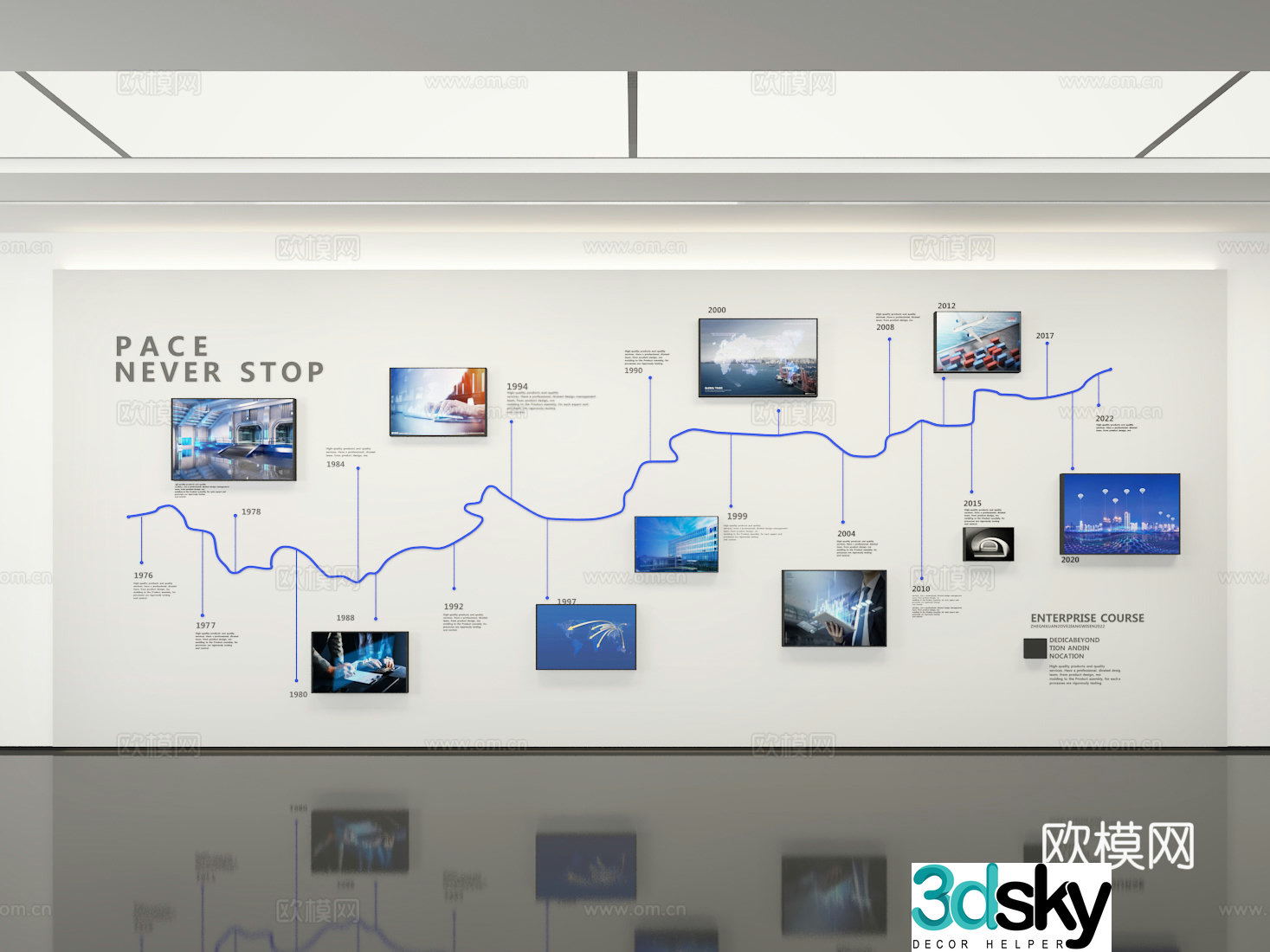 Cultural wall 3d model