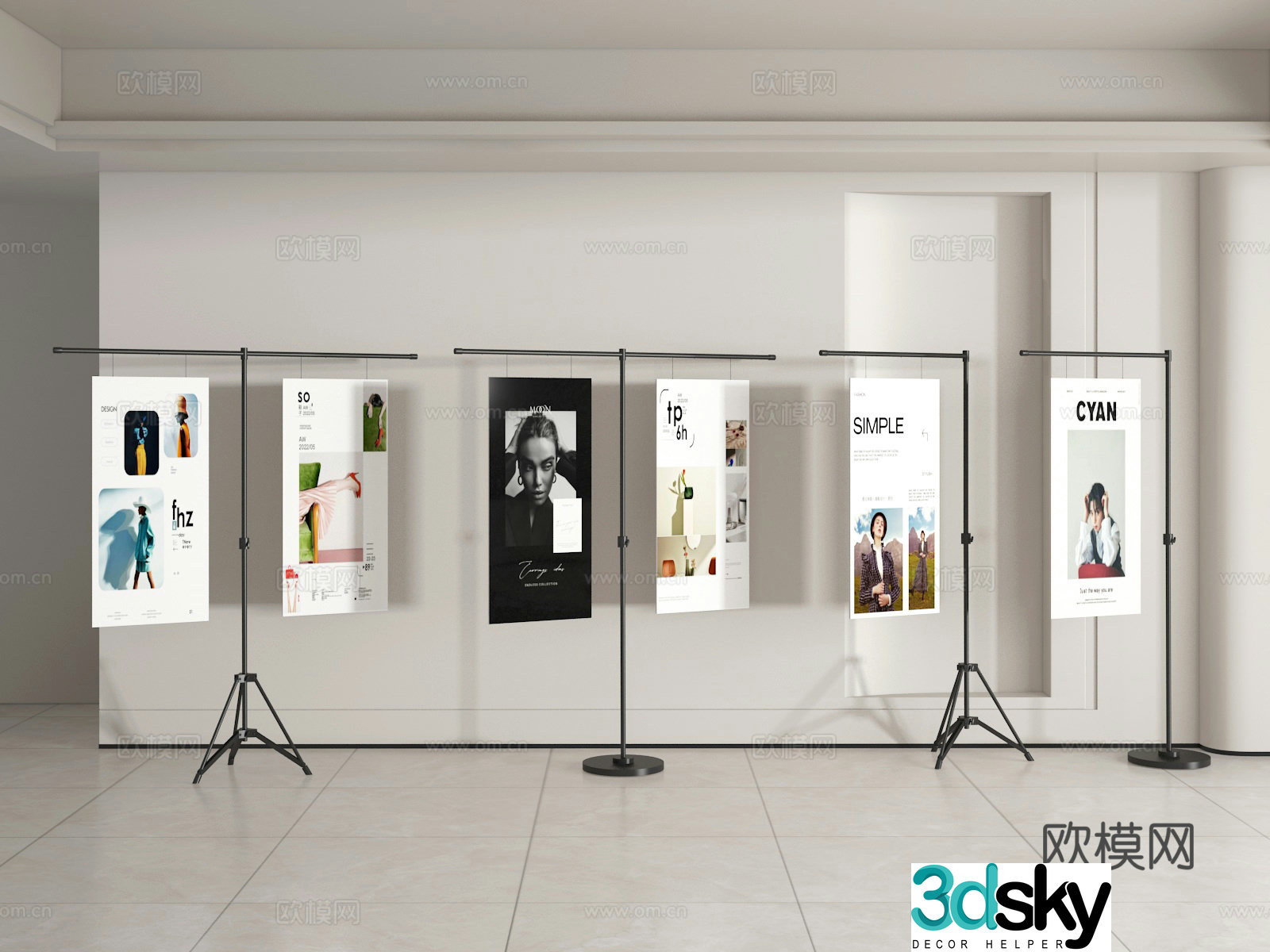 Advertising stand 3d model