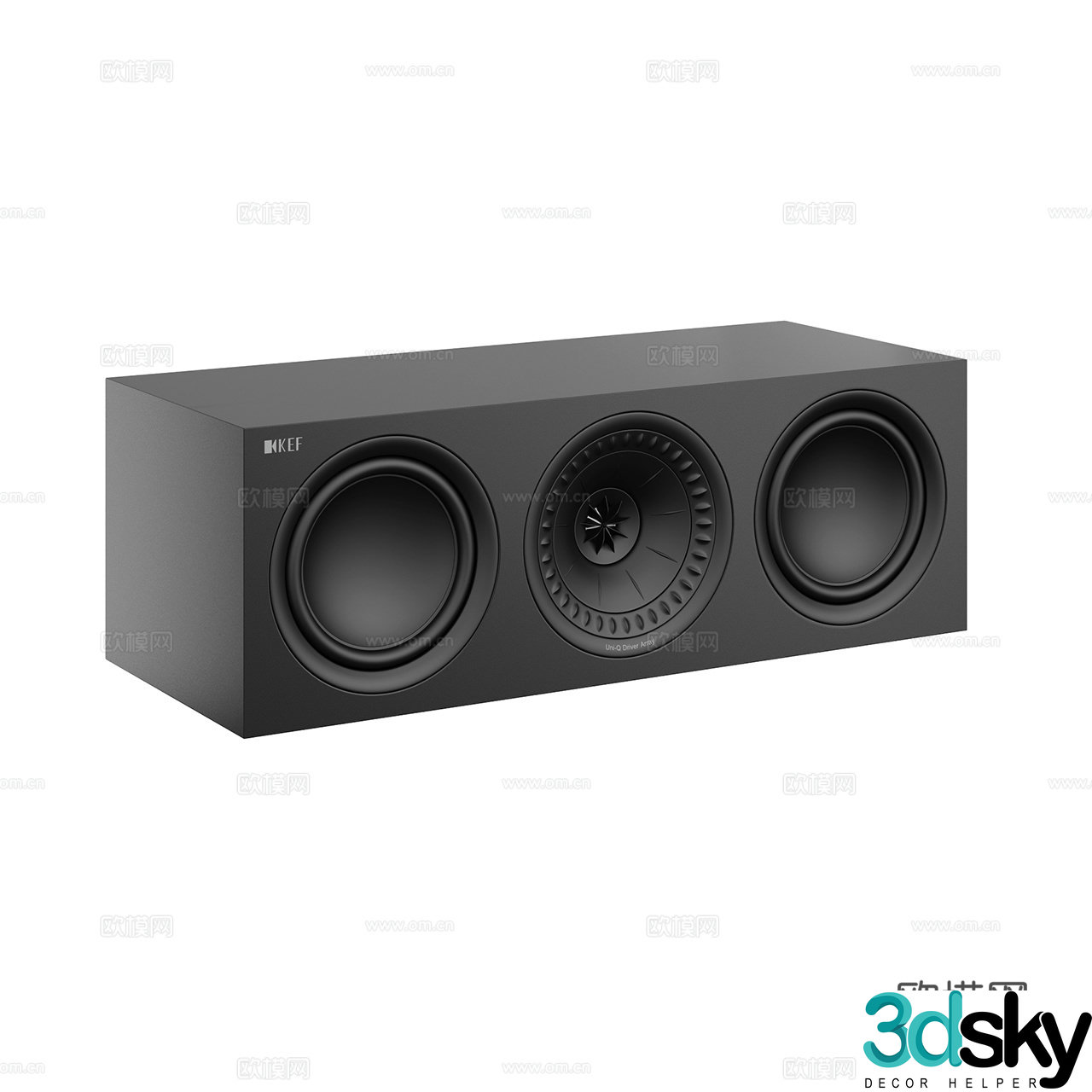 KEF Minimalist speakers Speaker Audio Impression Subwoofer 3D Model