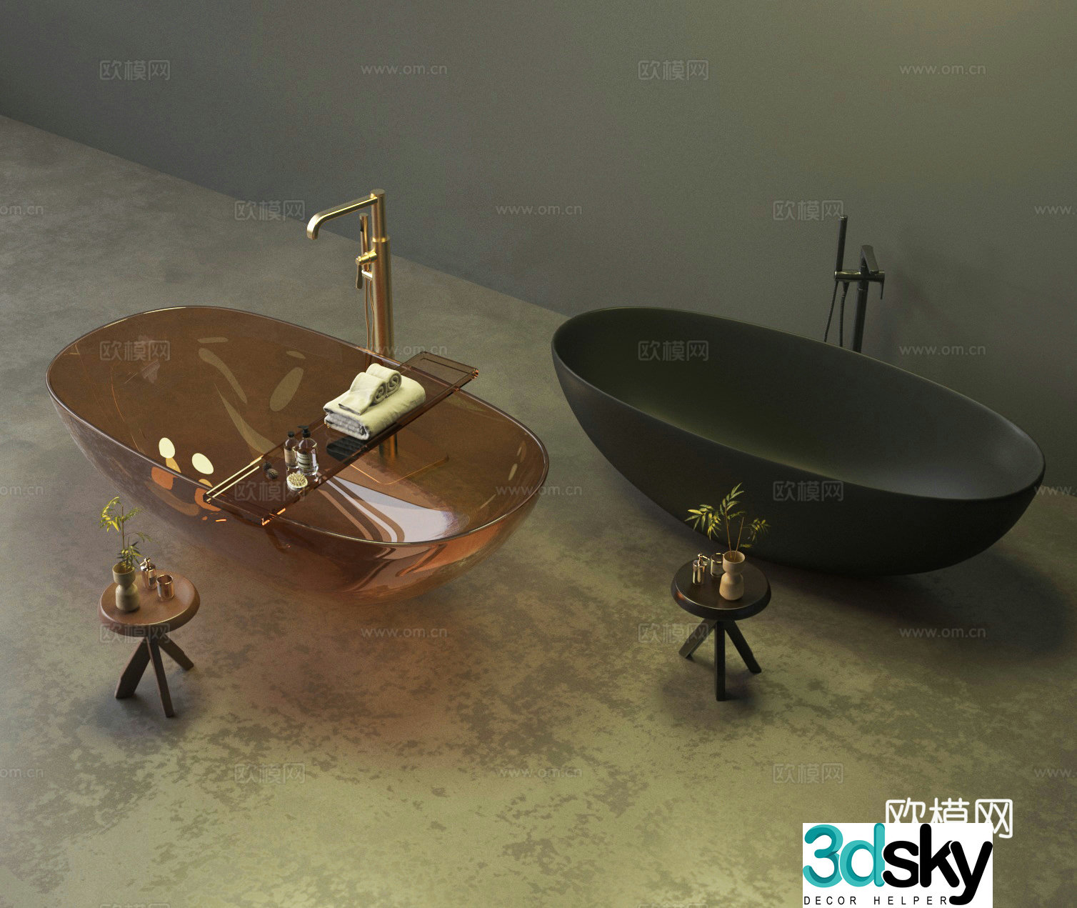 Bathtub Bathtub Bathtub 3D model
