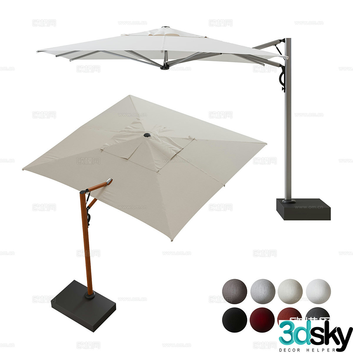 Modern outdoor awning 3d model