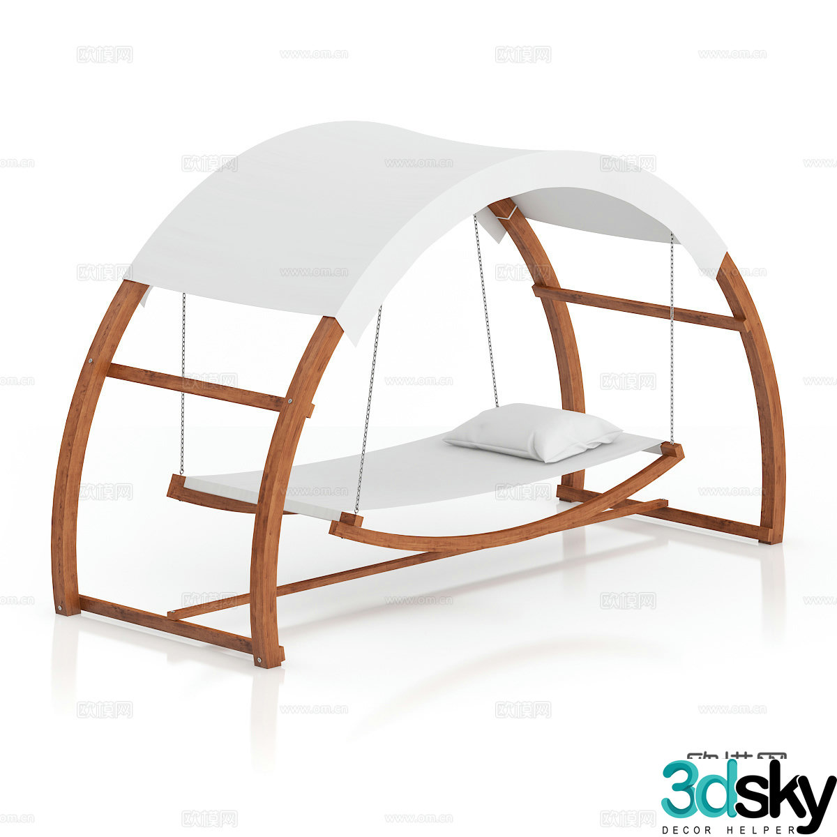 Outdoor hammock 3d model