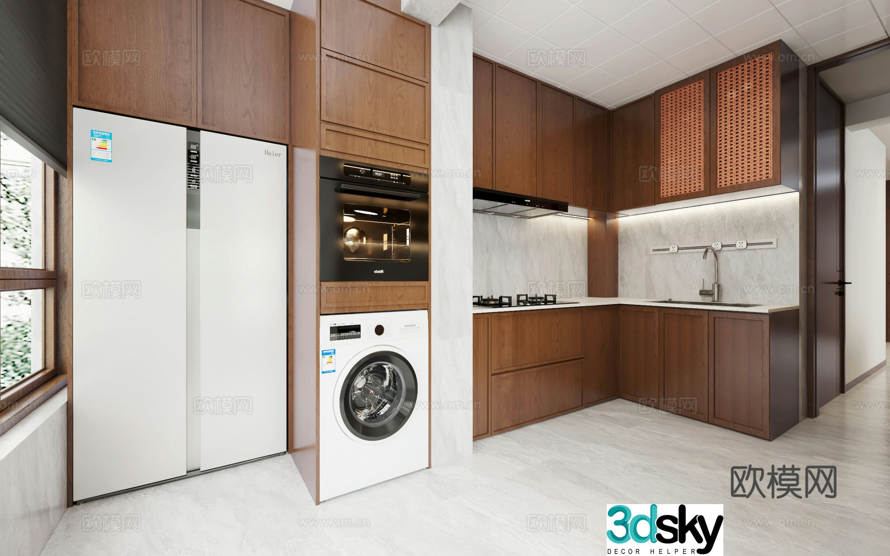 New Chinese kitchen 3D model