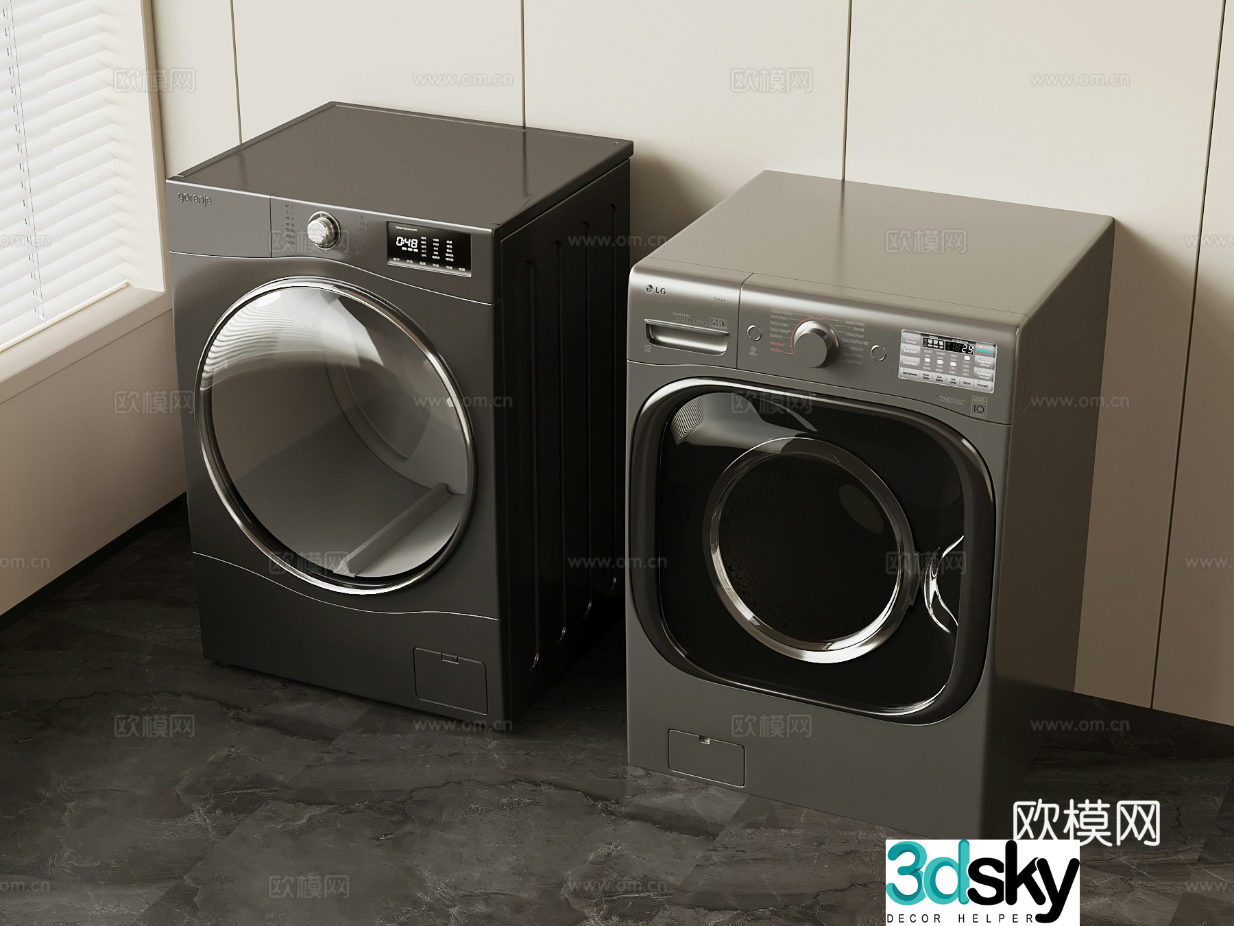 Washing machine 3d model