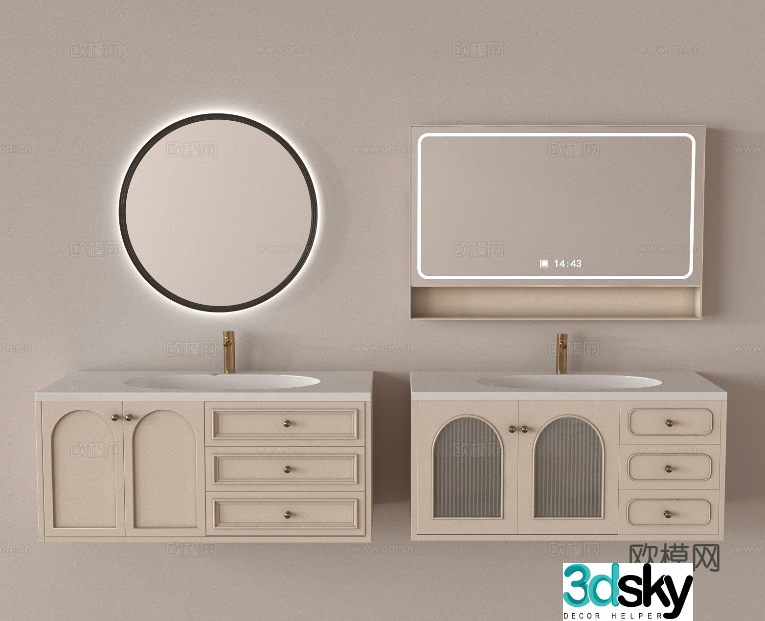 Bathroom cabinet 3d model