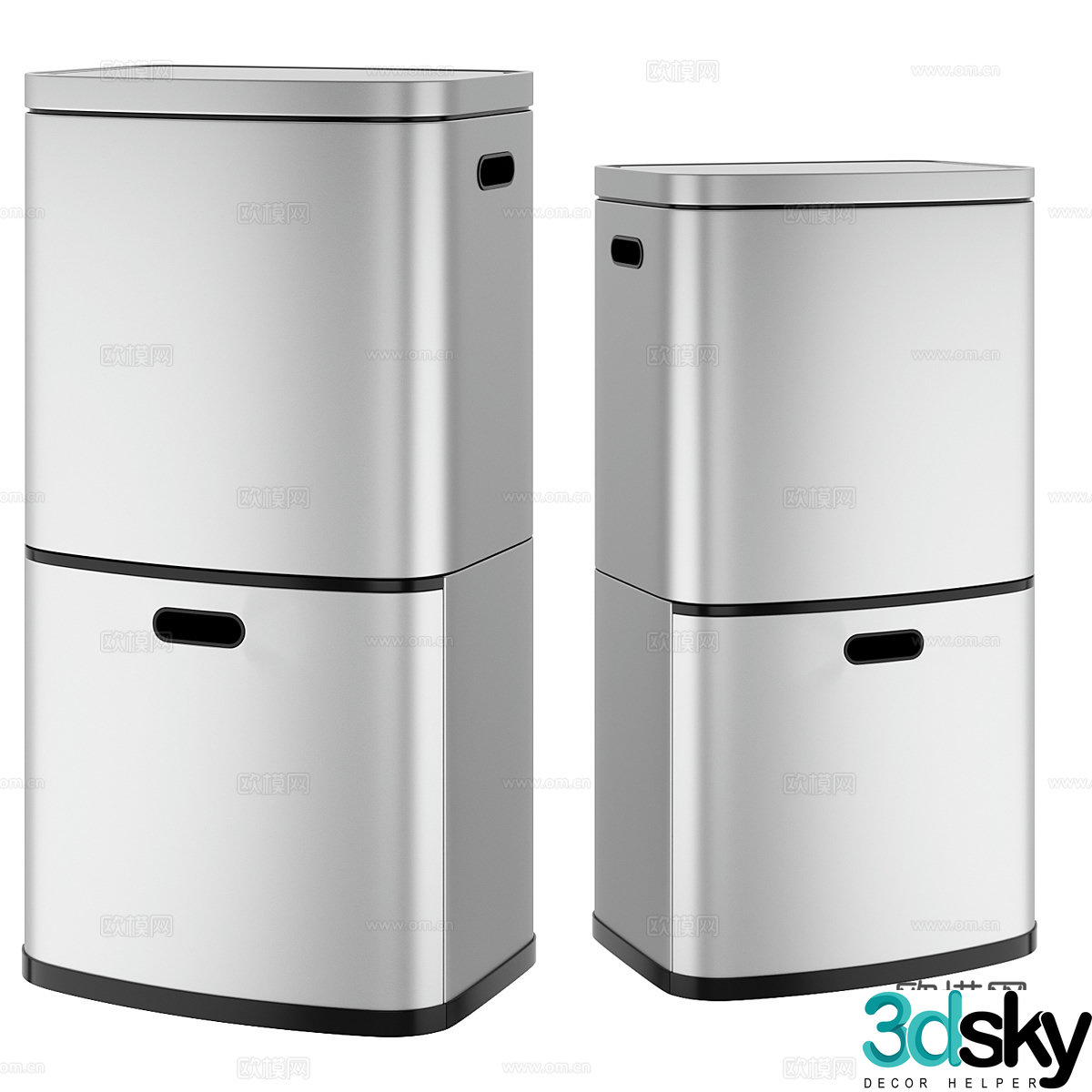 Modern simple refrigerator refrigerator simple refrigerator kitchen refrigerator 3d model
