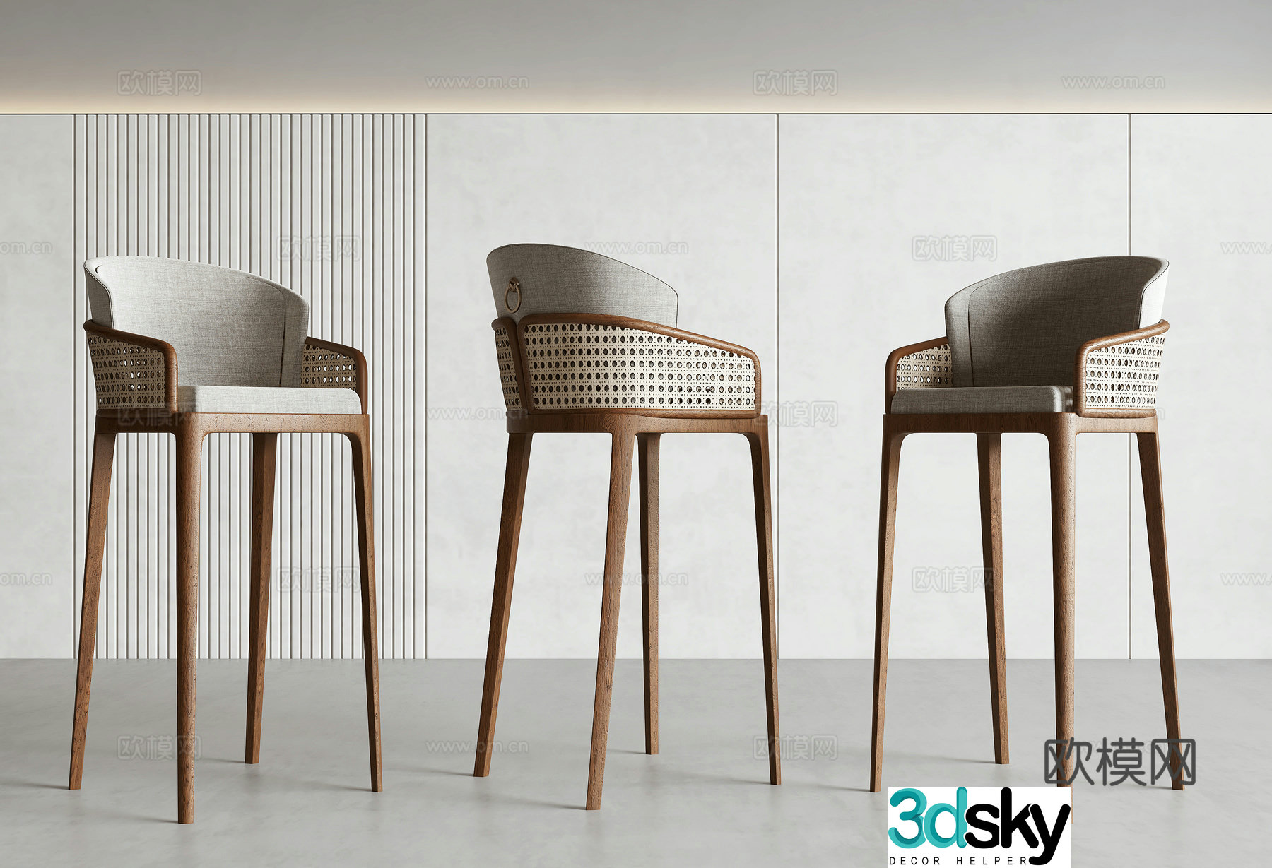 Wasabi Wind Bar Chair 3D Model