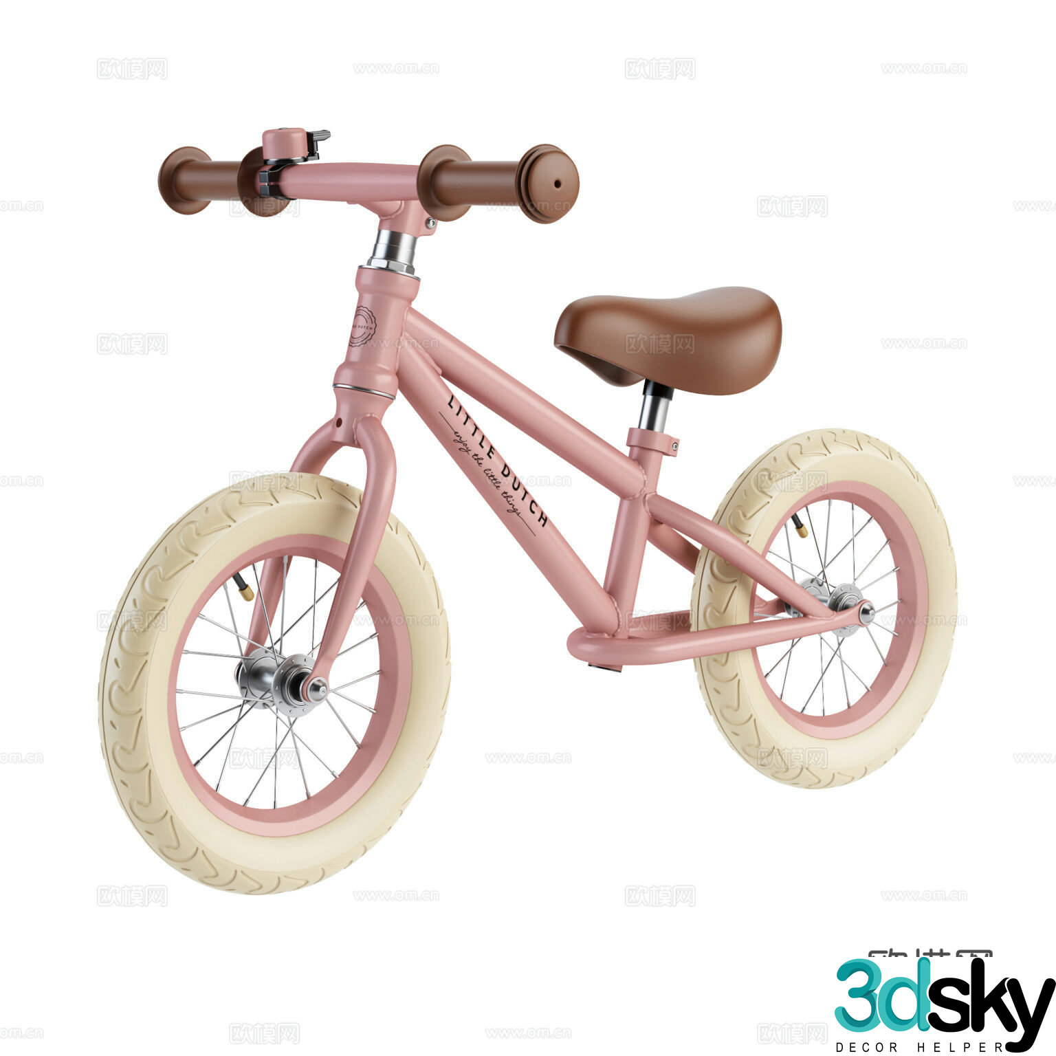 Little Dutch Bike Children’s Bike Bike Pink Bike 3D Model