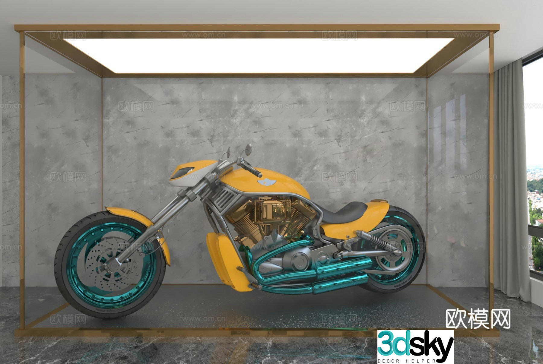 motorcycle 3d model