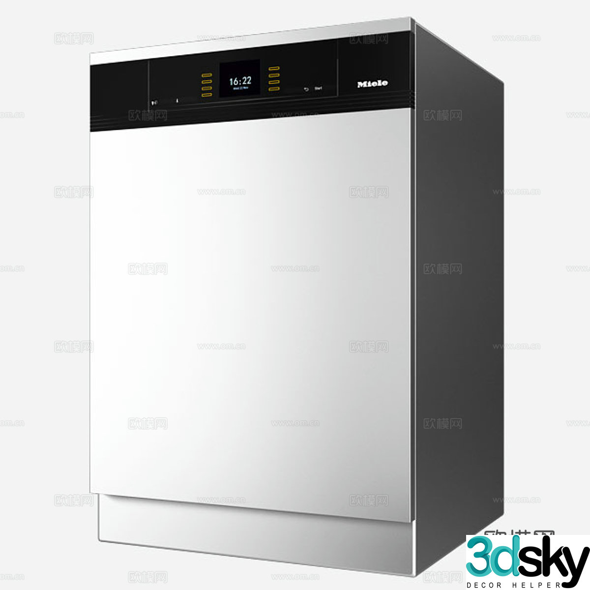 Miele dishwasher drying sterilizing disinfecting embedded dishwasher 3d model