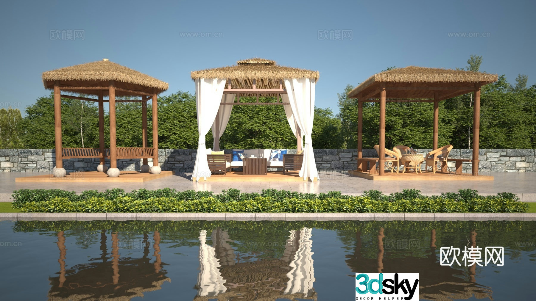 Landscape pavilion 3d model