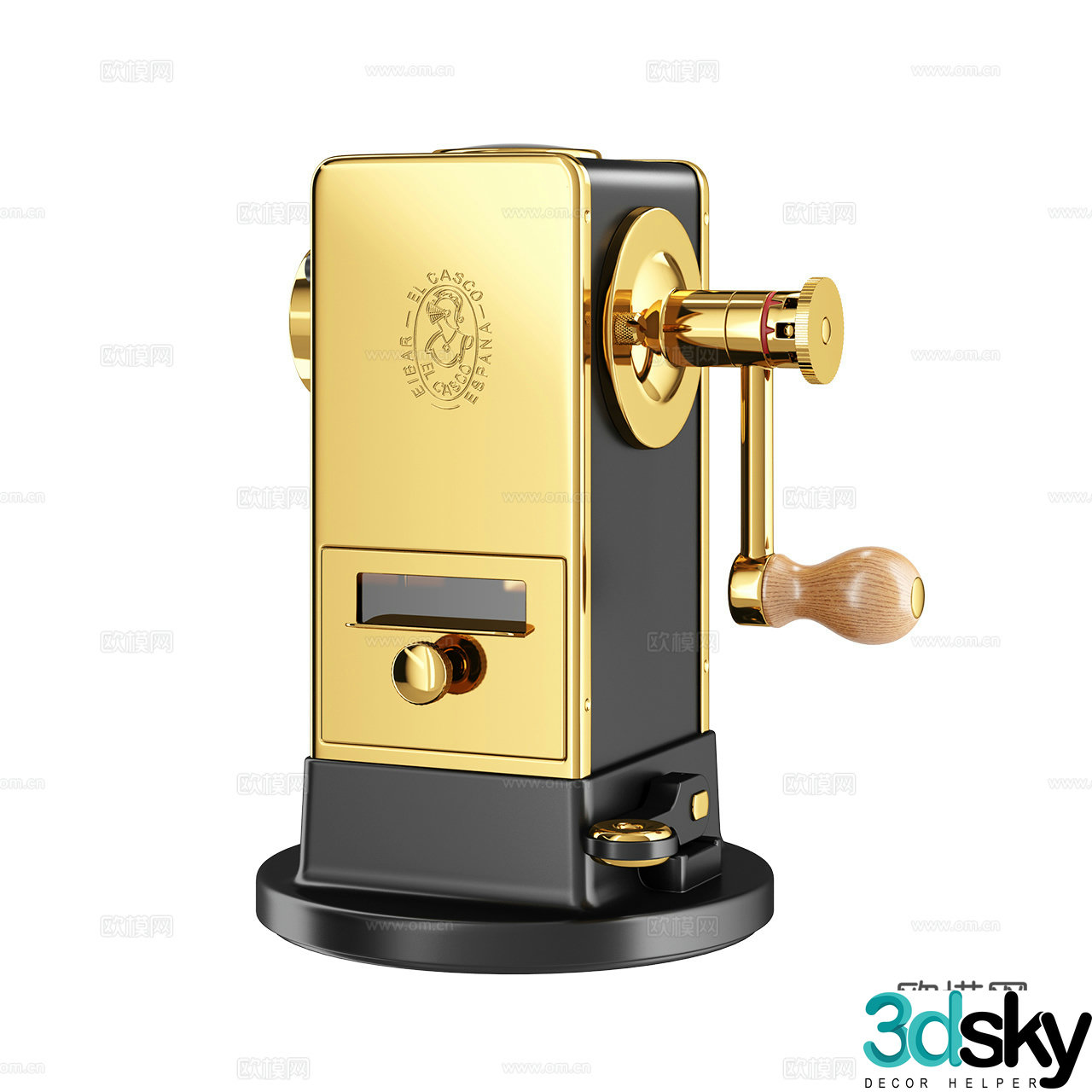 El Casco Retro Pencil Sharpener Pencil Sharpener Office Supplies Office Jewelry 3D Model