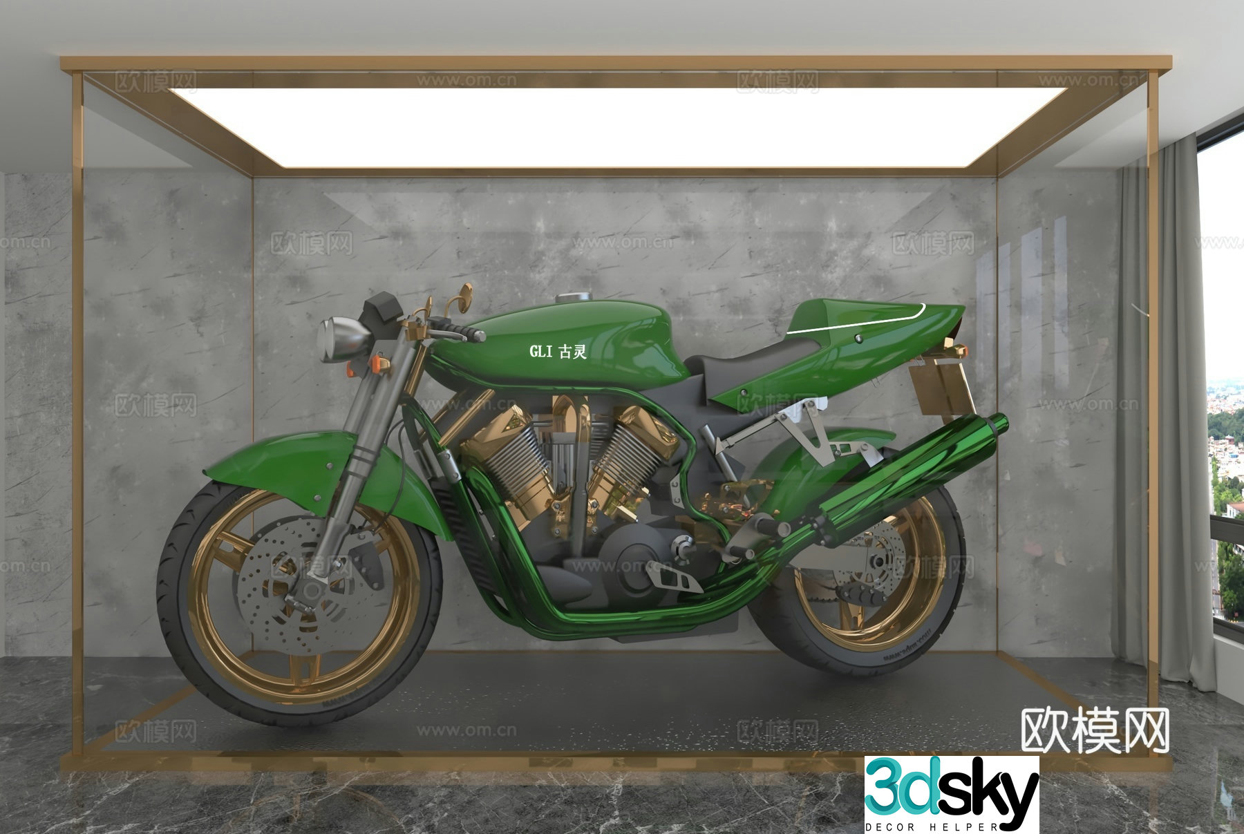 motorcycle 3d model