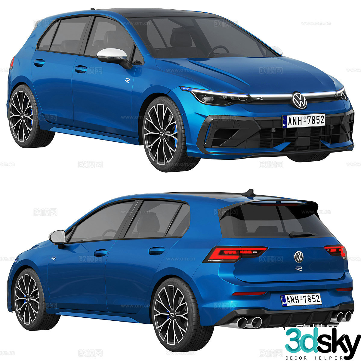 Volkswagen Golf R 2025 3d model