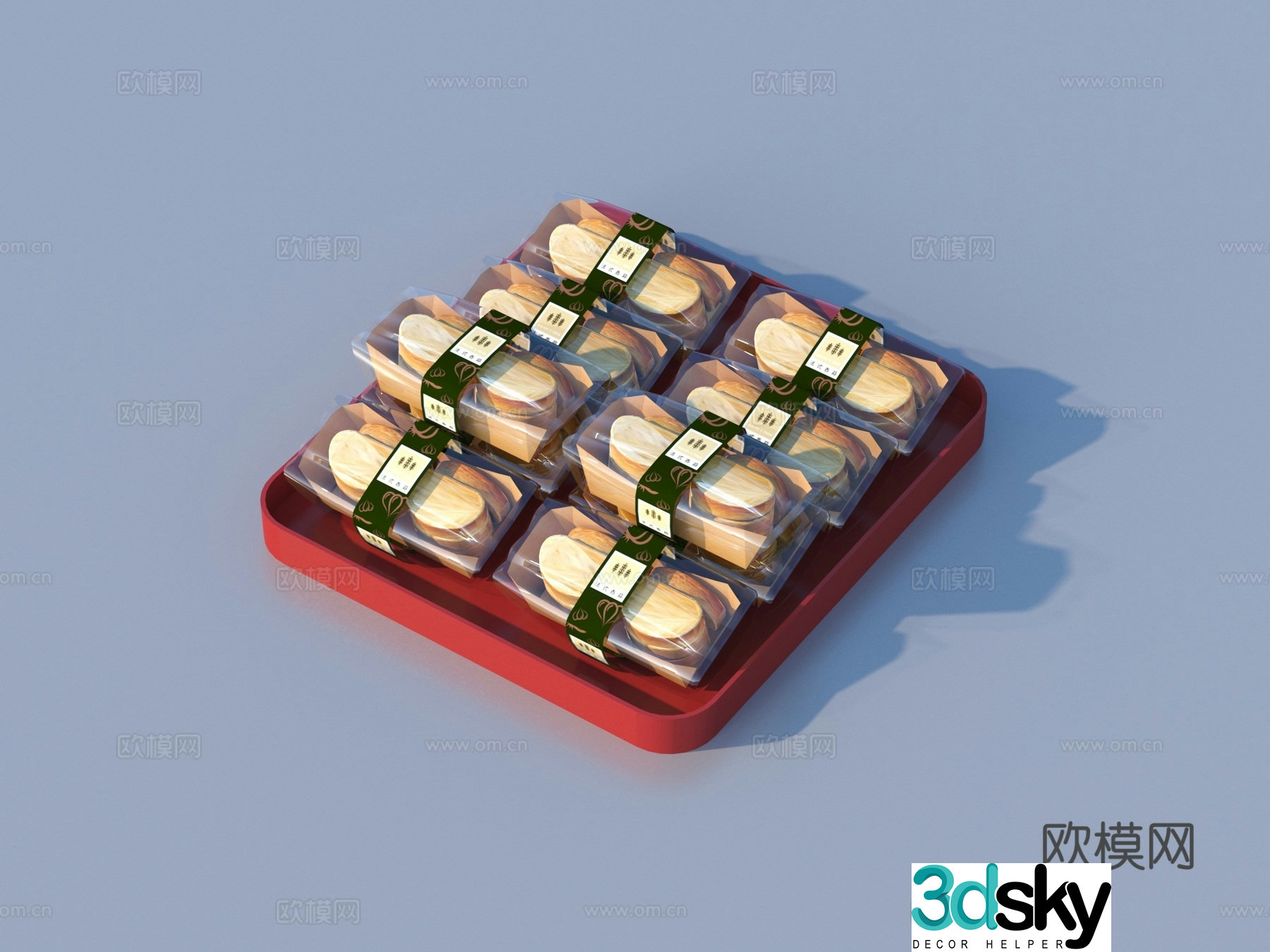 Bread Bread Cookies Food 3D Model
