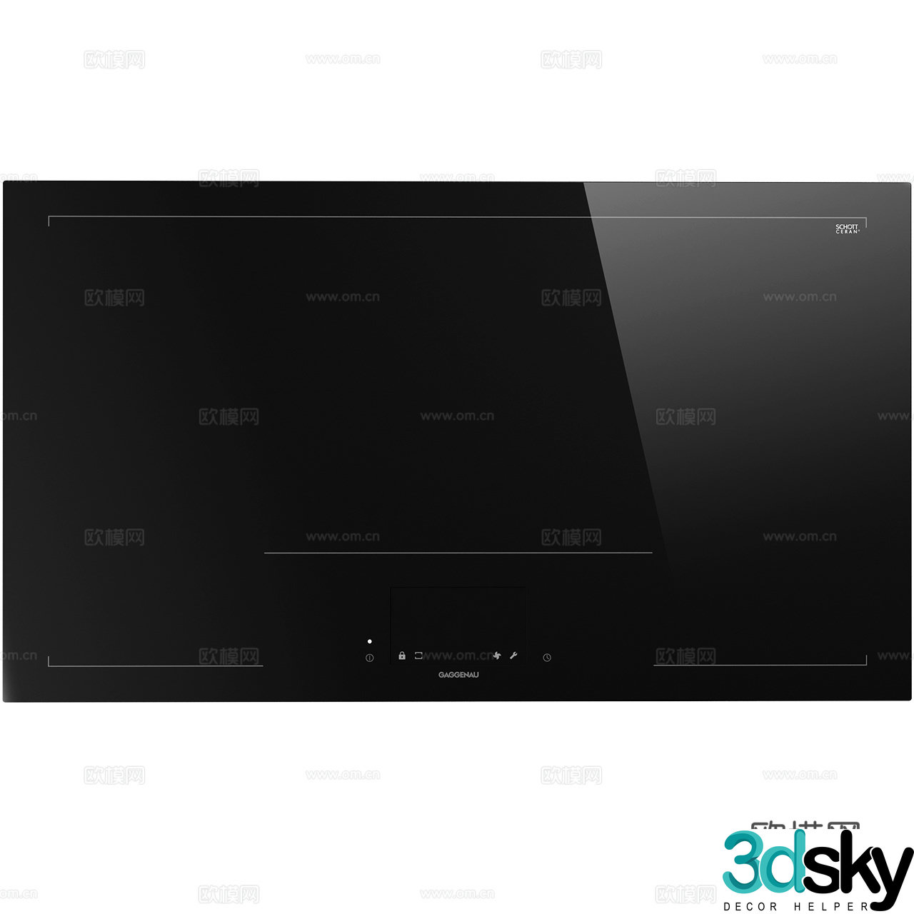 Gaggenau Induction Cooker Minimalist Induction Cooker Induction Cooker 3D Model