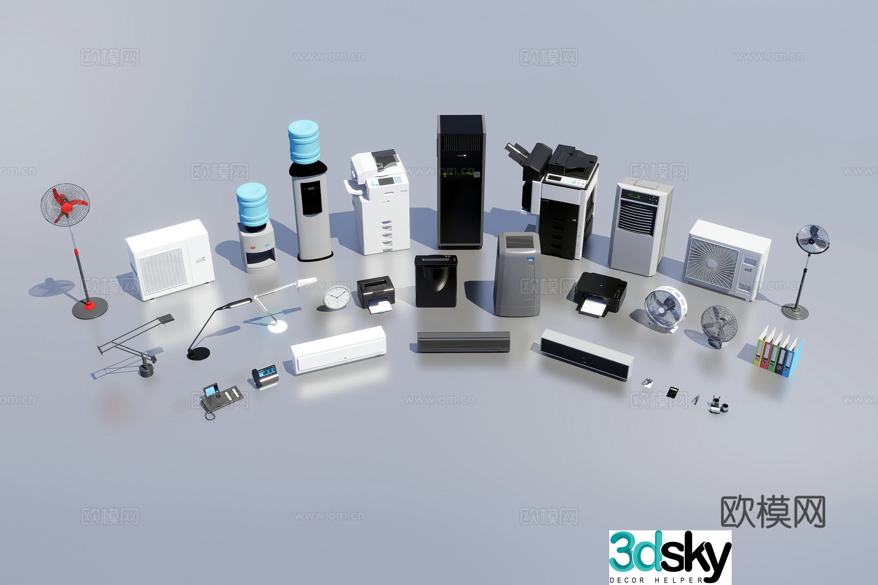 3D model of office electrical equipment
