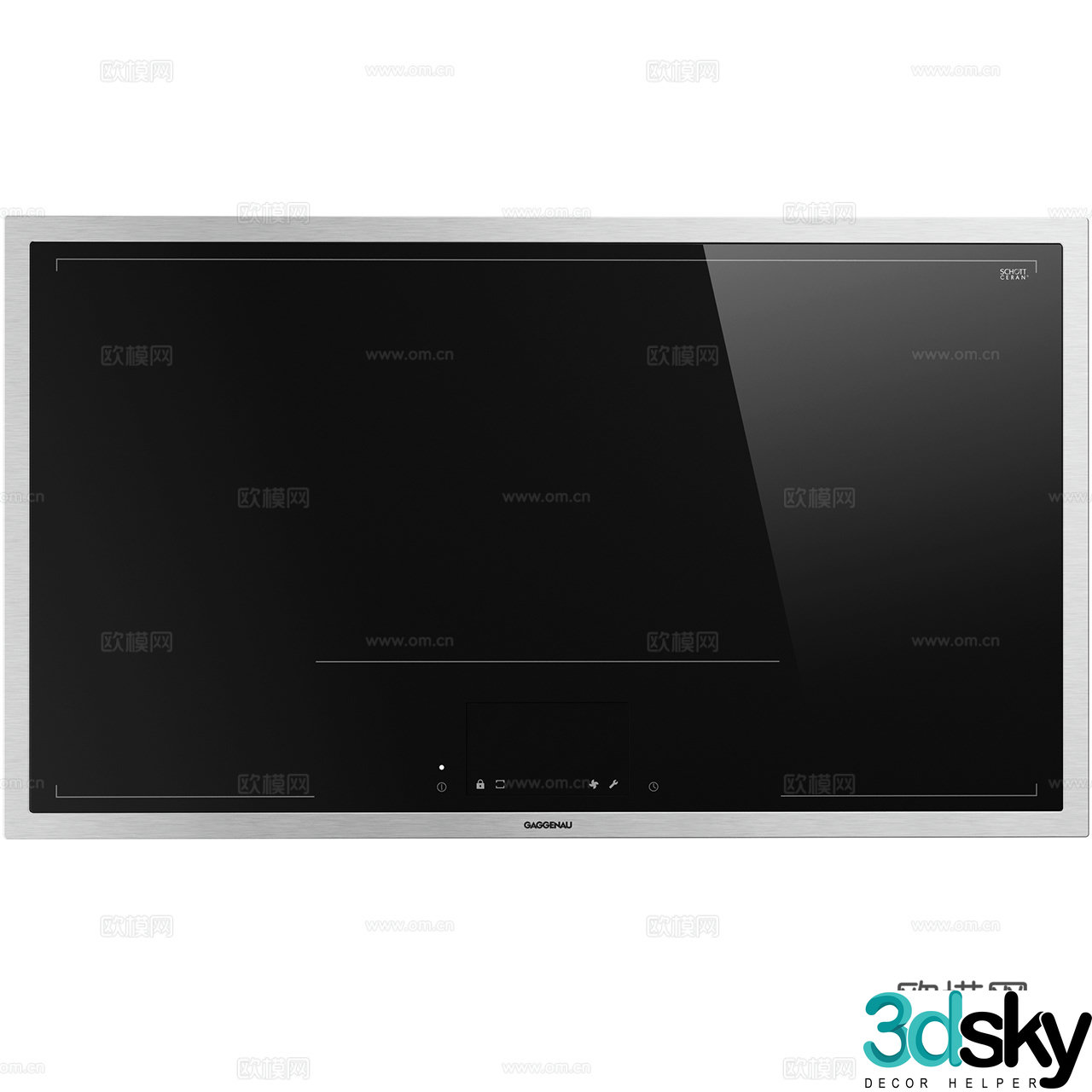 Gaggenau Induction Cooker Minimalist Induction Cooker Induction Cooker 3D Model