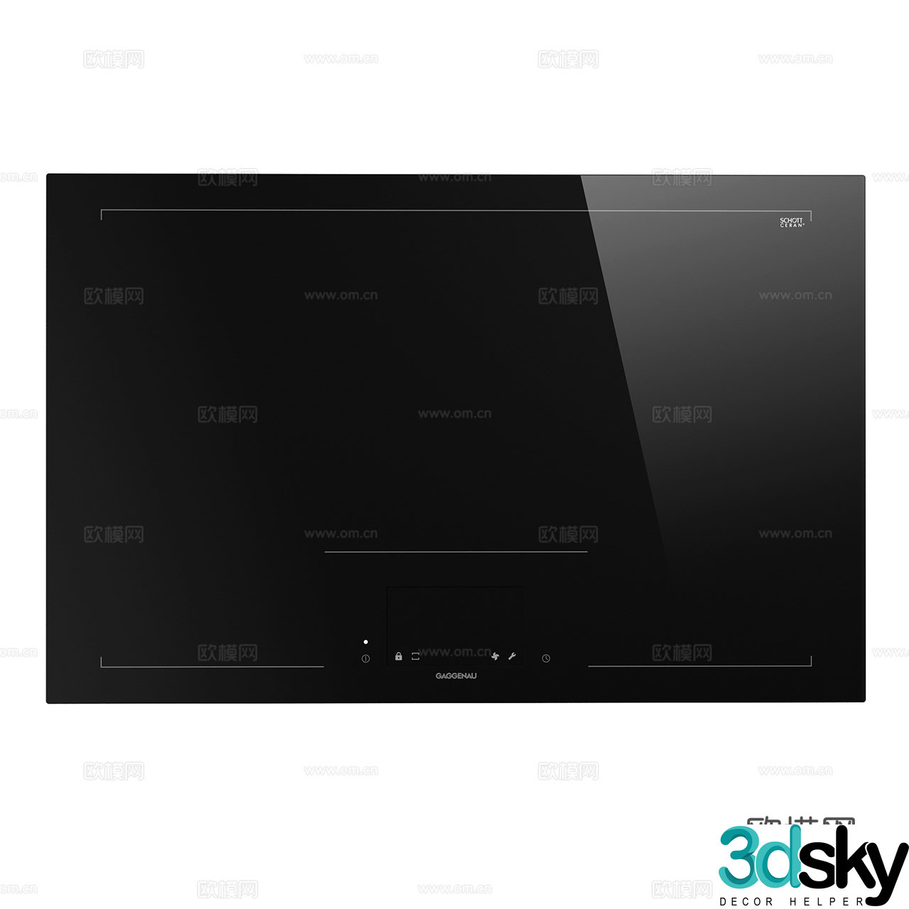 Gaggenau Induction Cooker Minimalist Induction Cooker Induction Cooker 3D Model