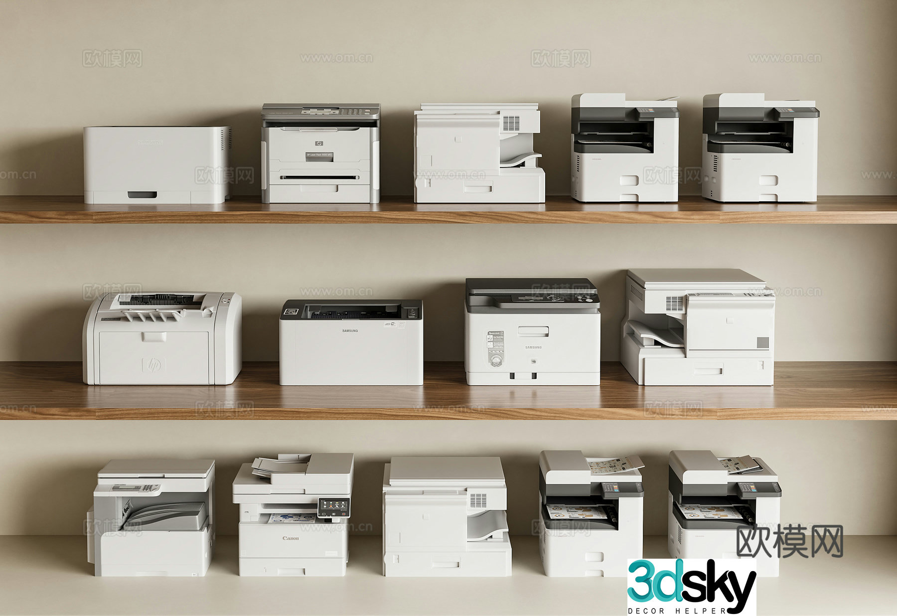 Printer Copy Scanner Smart Printer Office Supplies Office Equipment 3D Model