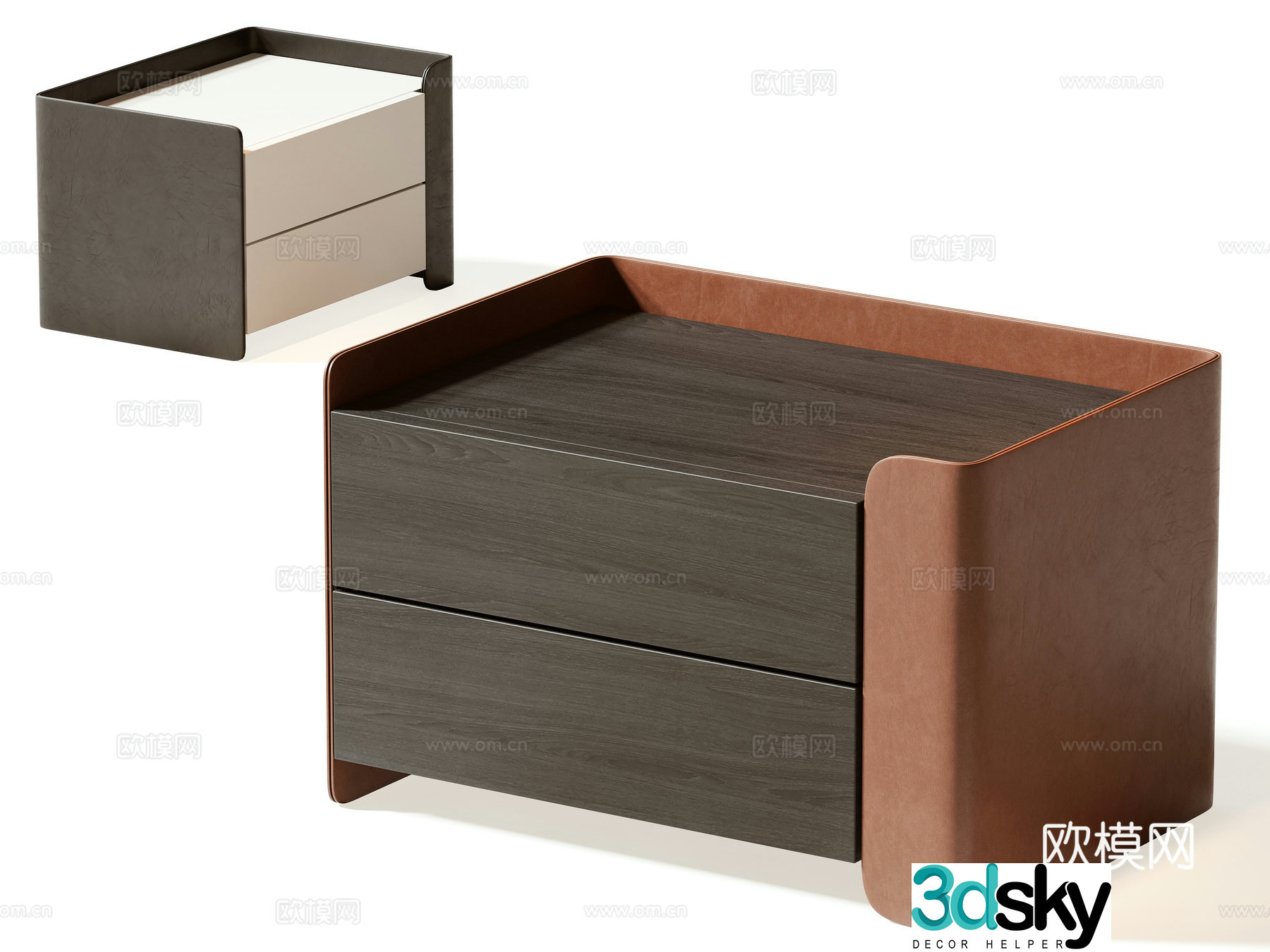 Modern night table 3d model