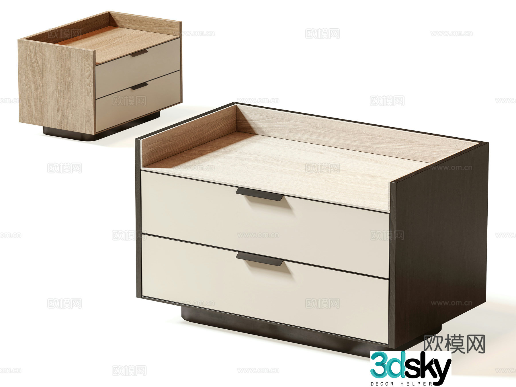 Modern night table 3d model