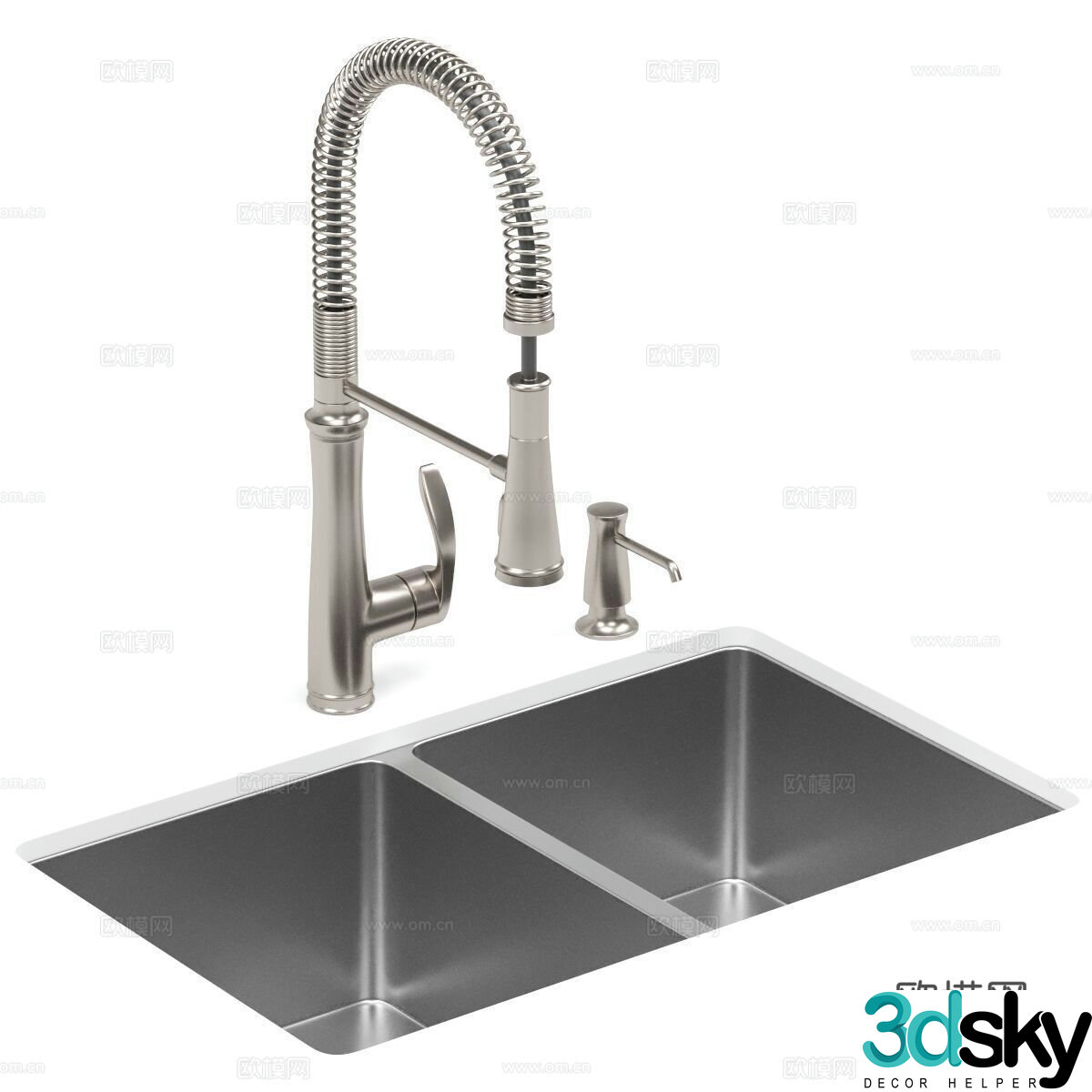 RUVATI Kitchen Sink 3D Model