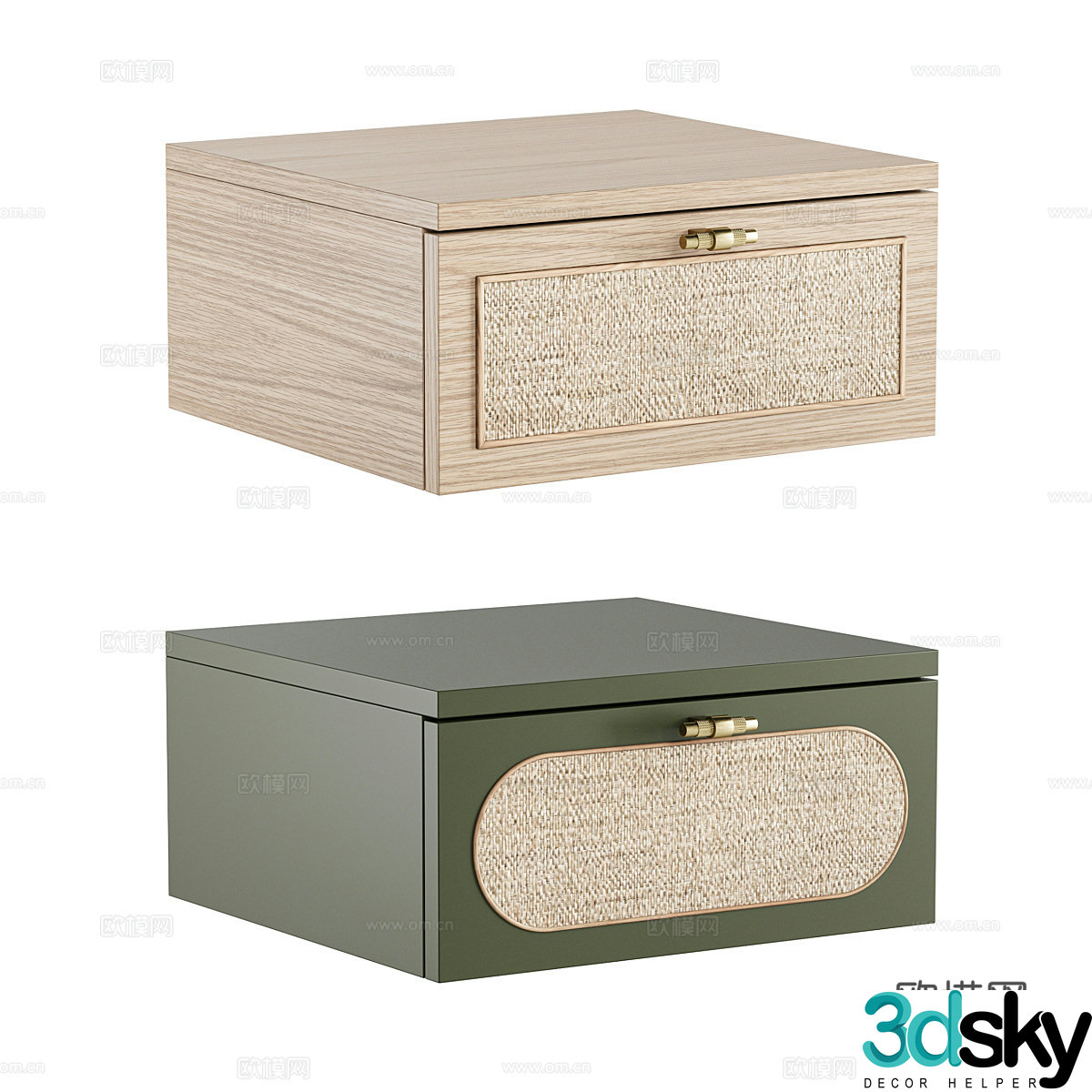 Bedside table 3d model