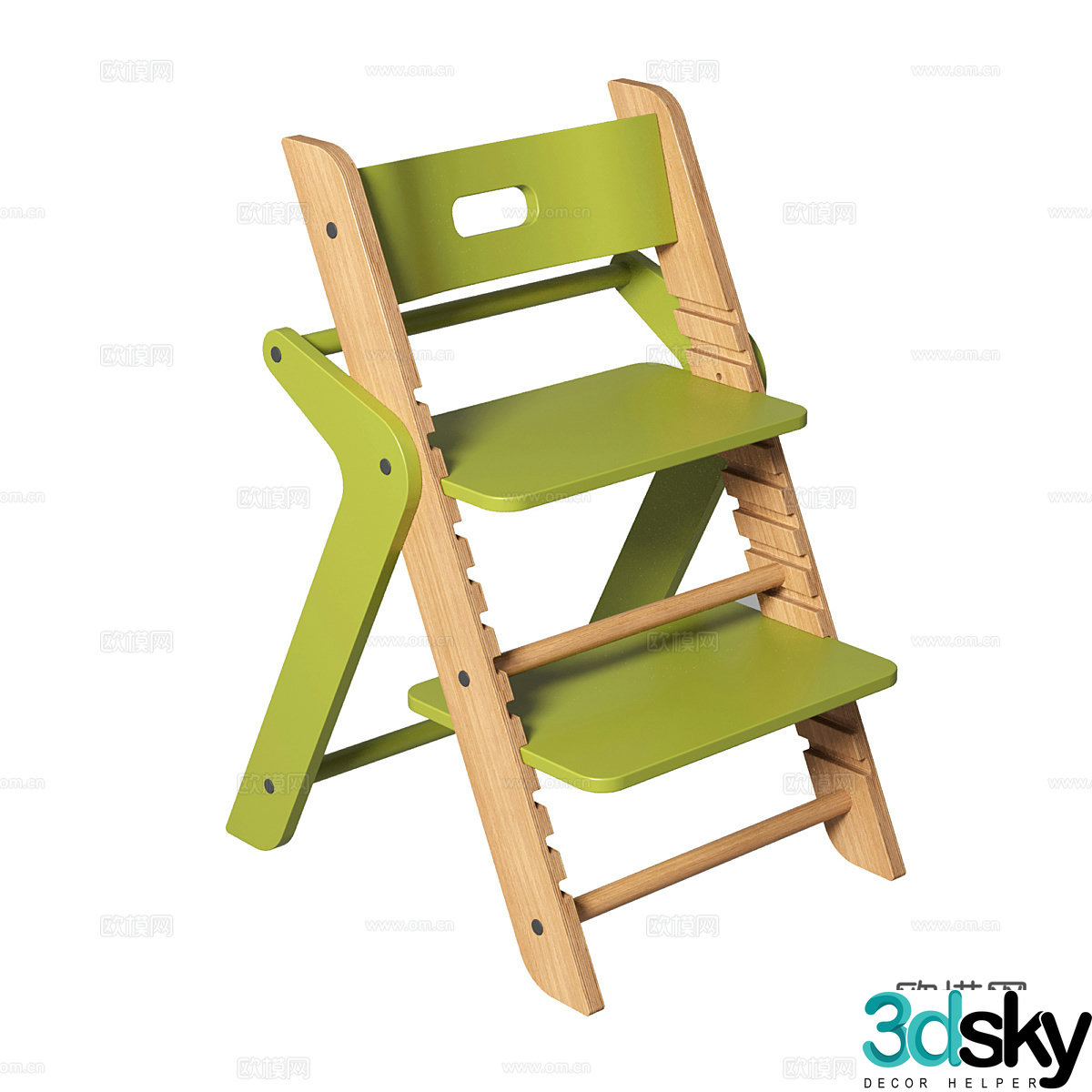 3d model of foot pedal seat