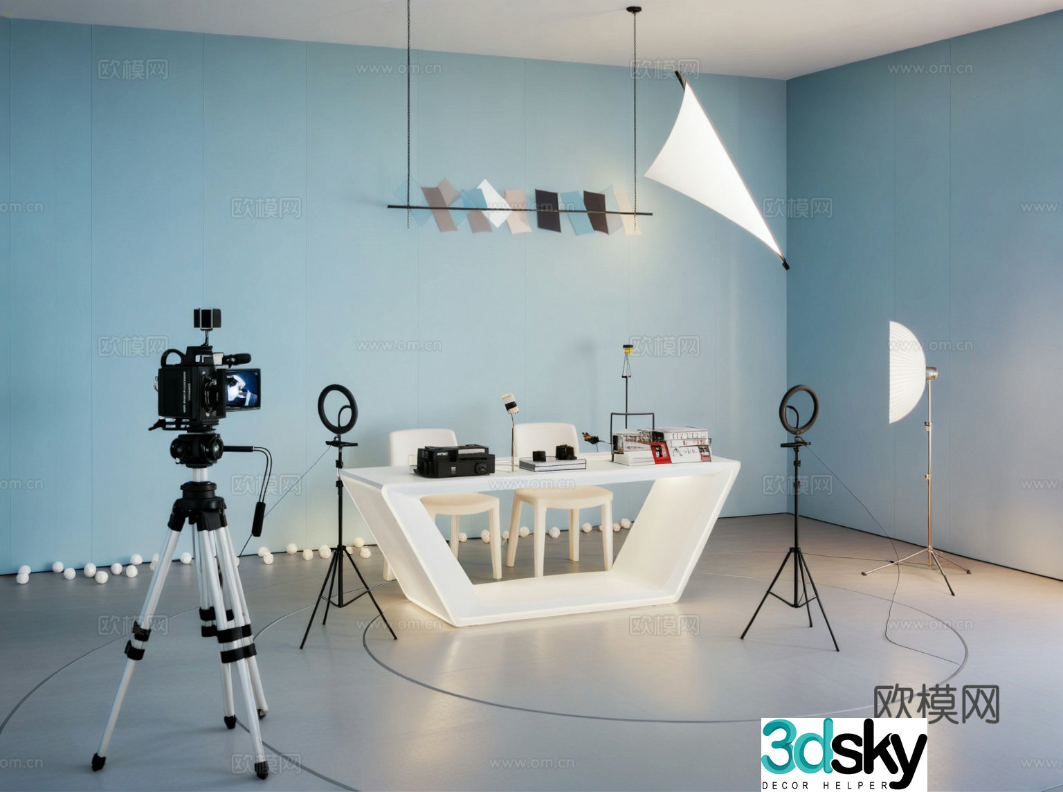 Live broadcast room Live broadcast room equipment 3D model