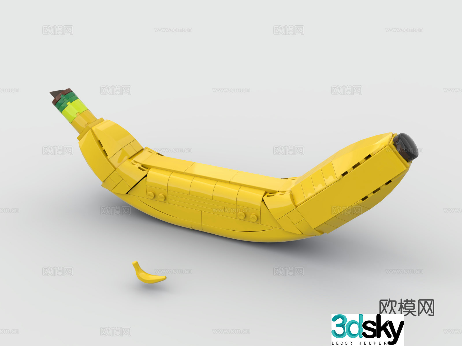 LEGO LEGO Toys Building Blocks Banana Fruit 3D Model