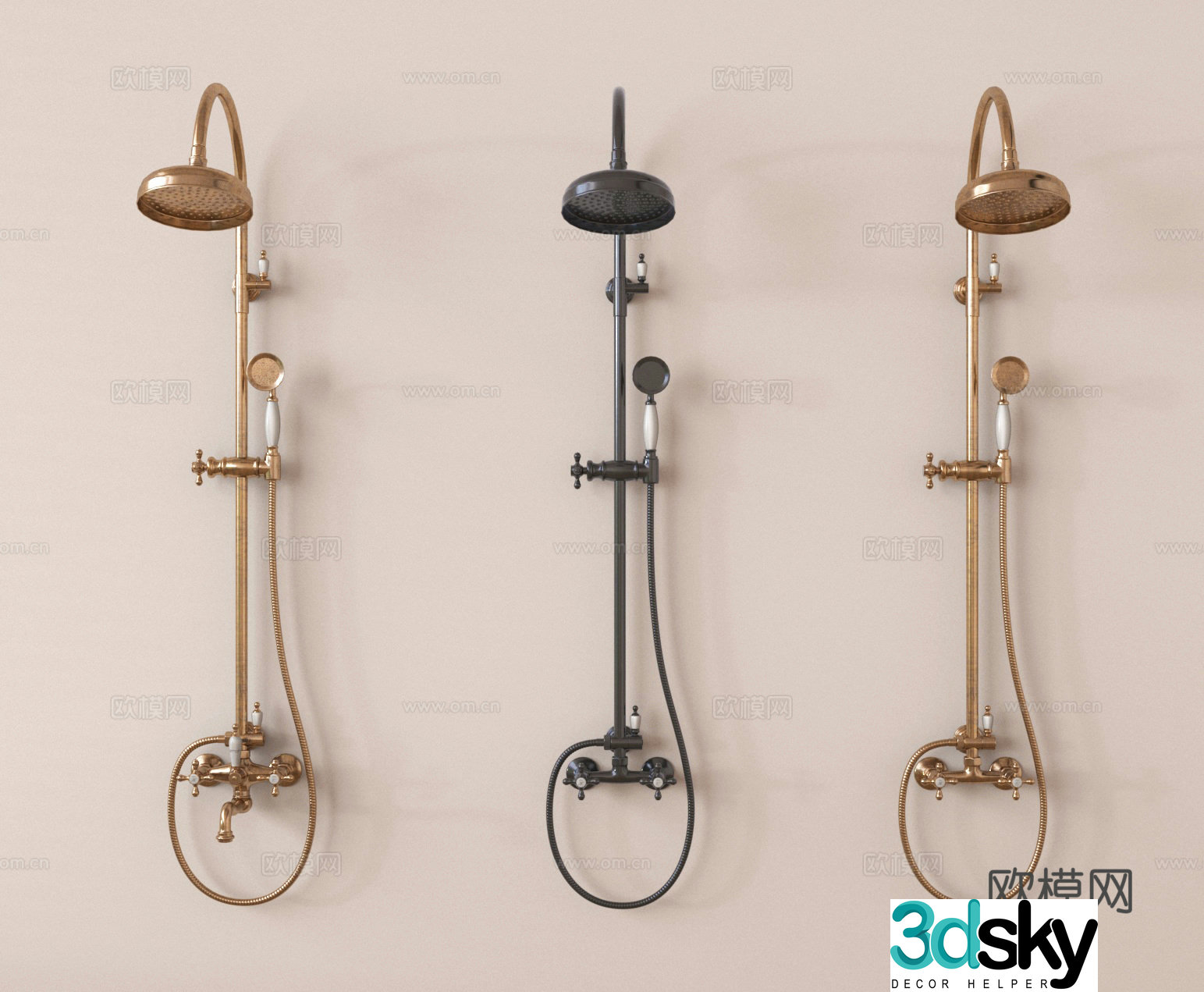 Shower shower head shower head 3d model