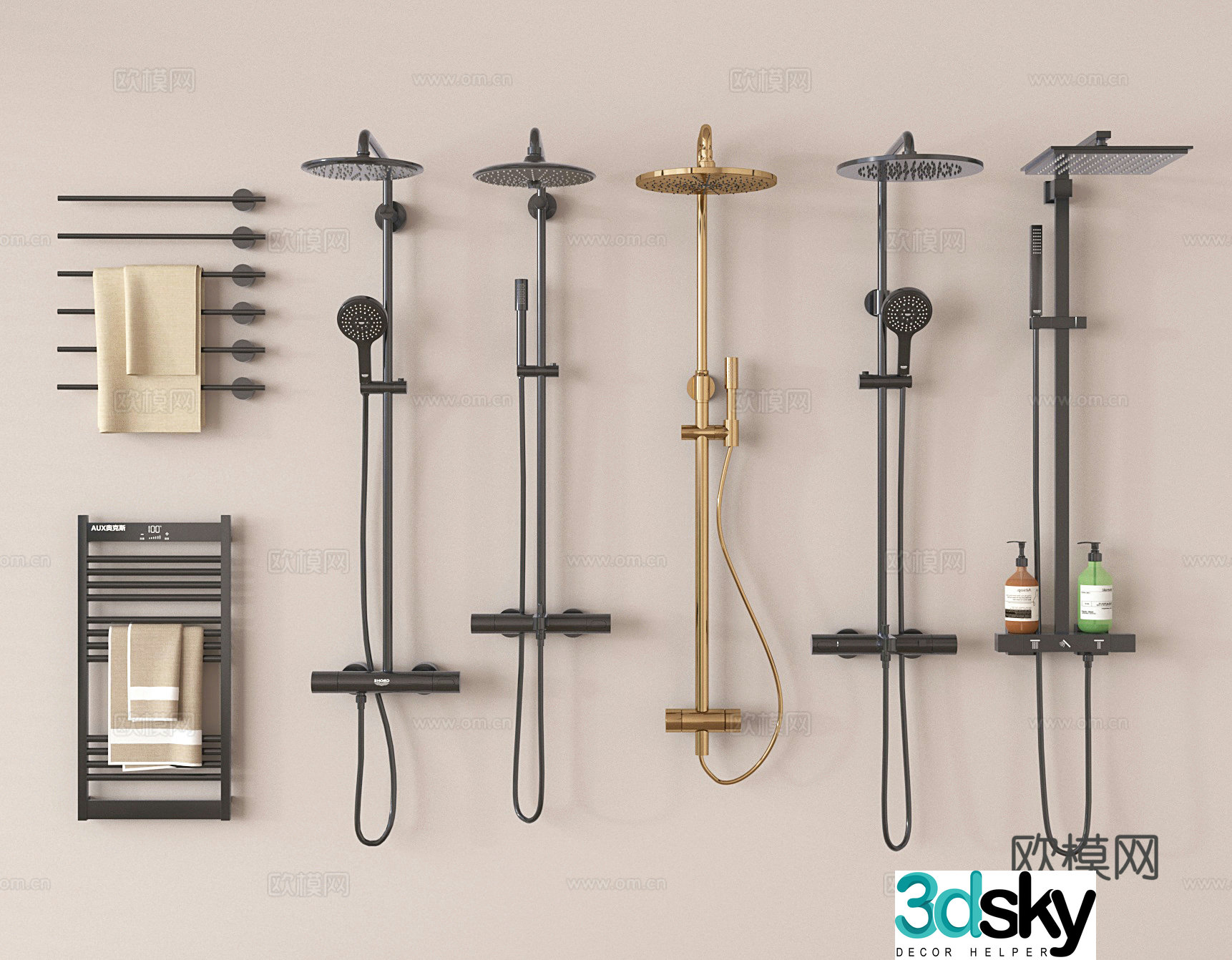 Shower shower head shower head 3d model