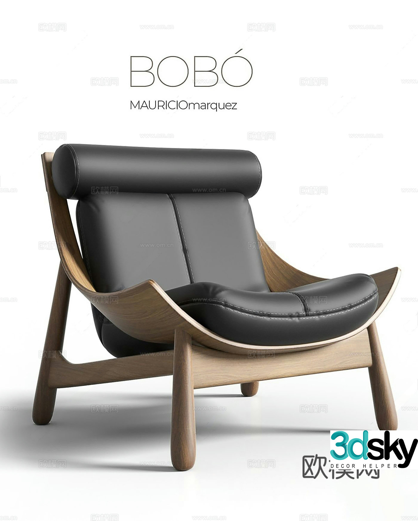 Modern leisure chair medieval wali leisure chair medieval leisure wooden colored wooden chair walnut chair 3d model