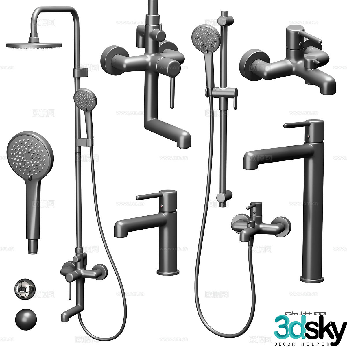 Shower shower 3d model