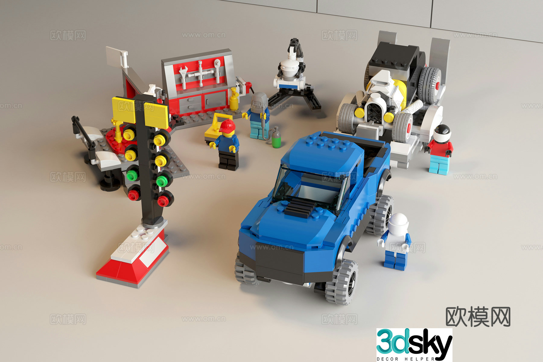 Lego building blocks children’s educational toys 3d model