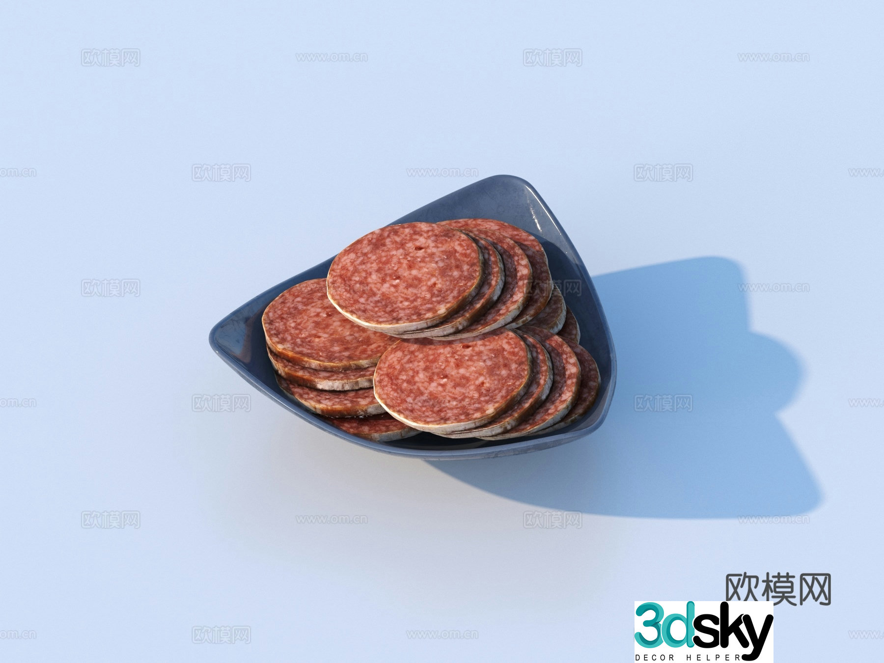 Sandwich Meat Slices Food Food 3D Model