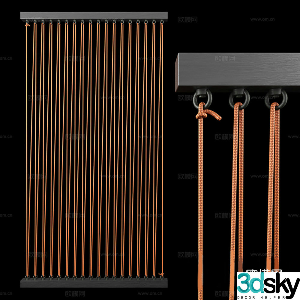 Partition Rope Partition 3D Model