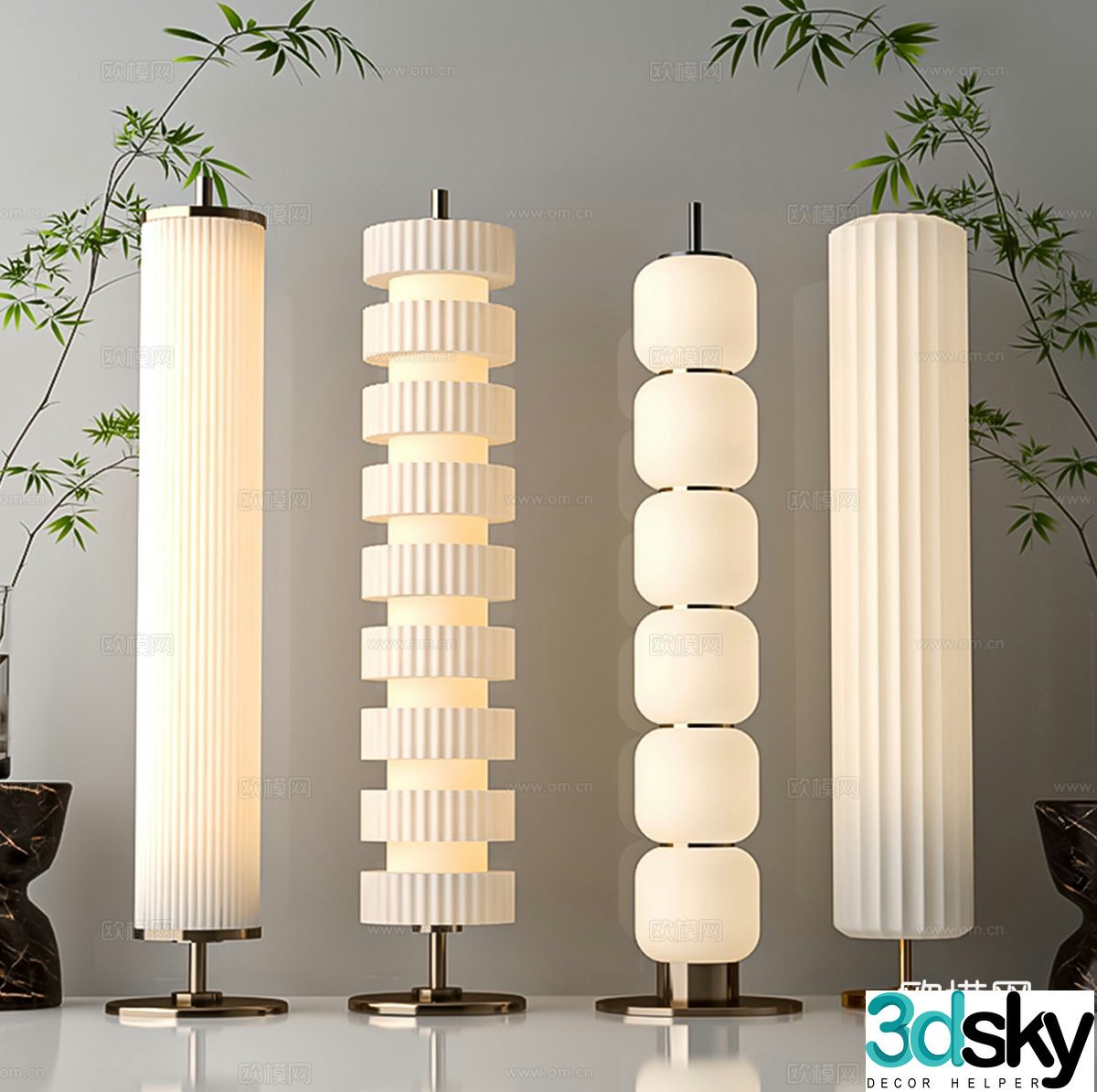 Modern floor lamp 3d model