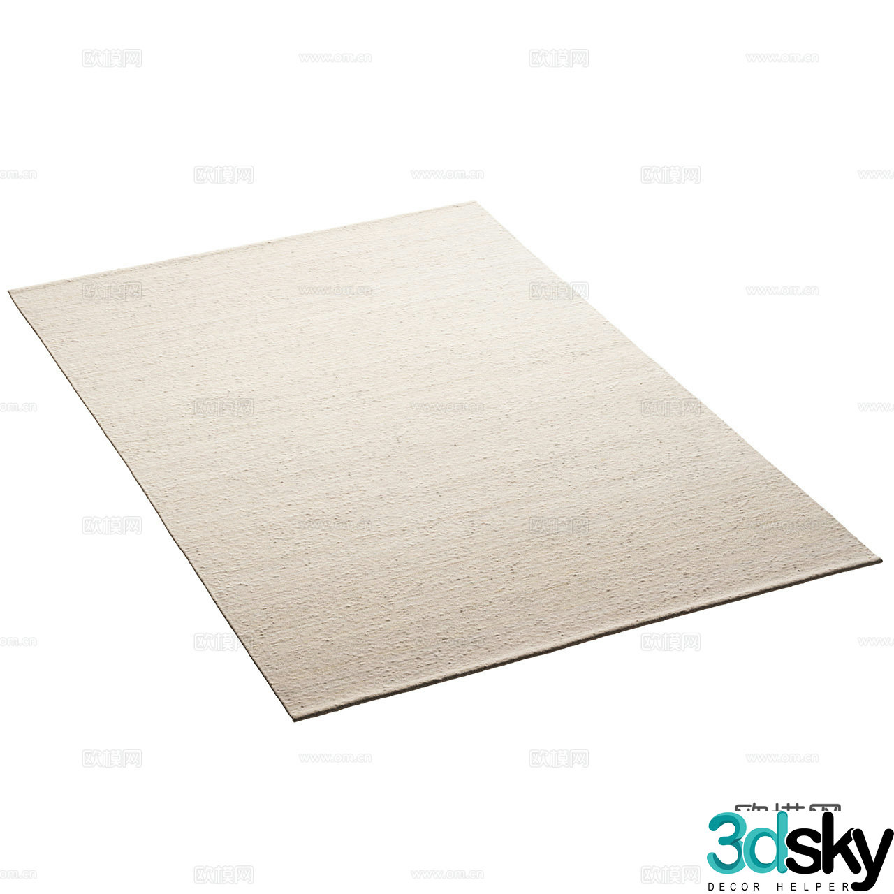 Ethnicraft minimalist carpet Wasabi style carpet Middle style carpet 3d model