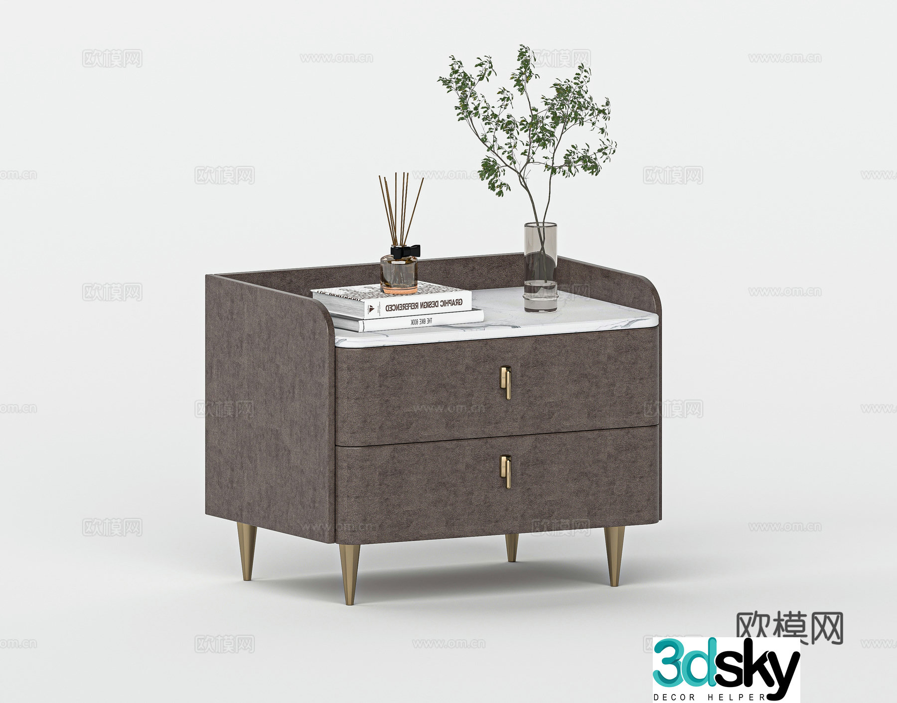 Modern night table 3d model