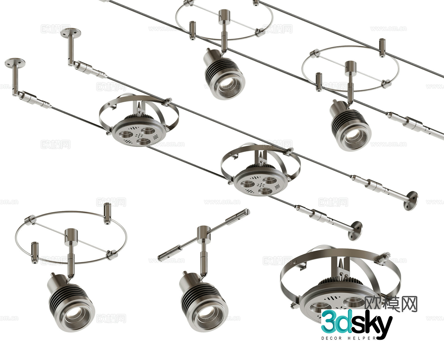 Track spotlight 3D model