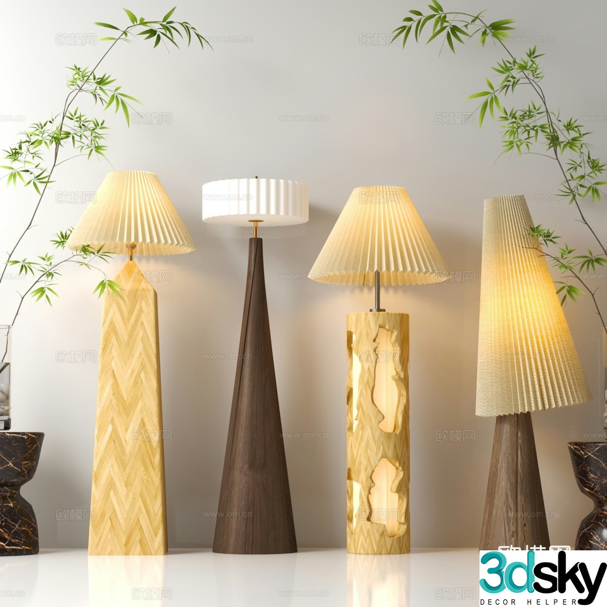 Modern lantern 3d model