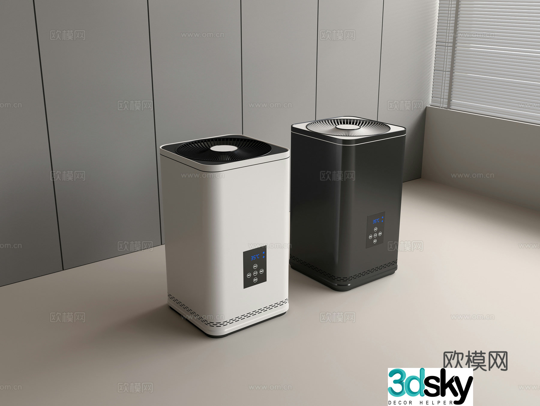New fan Air purifier Dehumidifier Humidifier 3D model