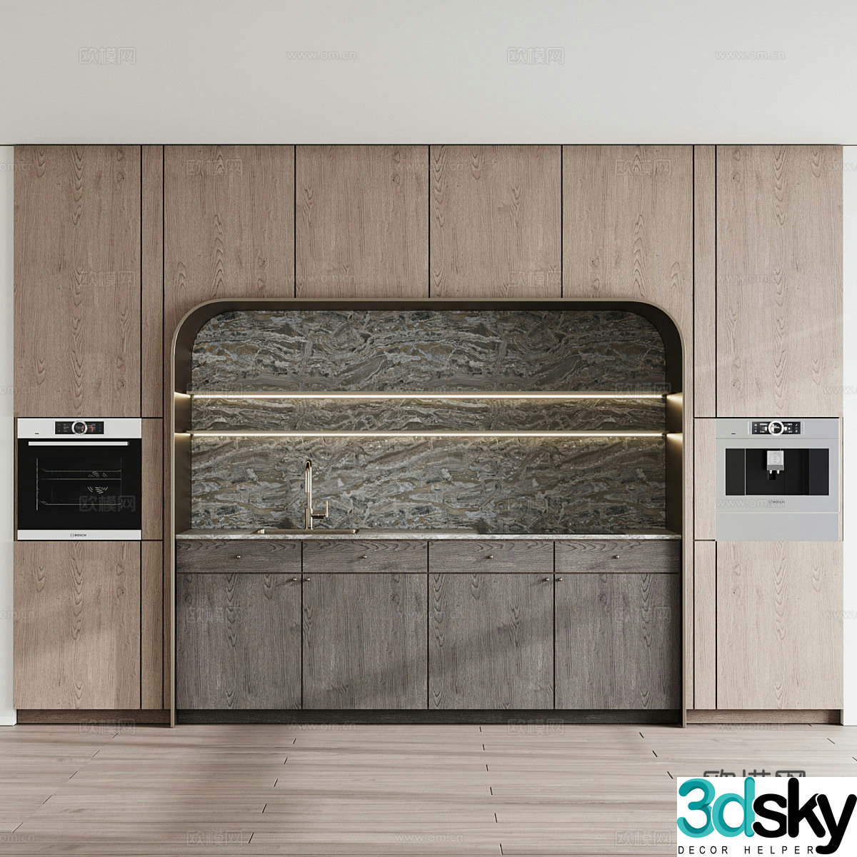 Modern light luxury cabinet 3d model