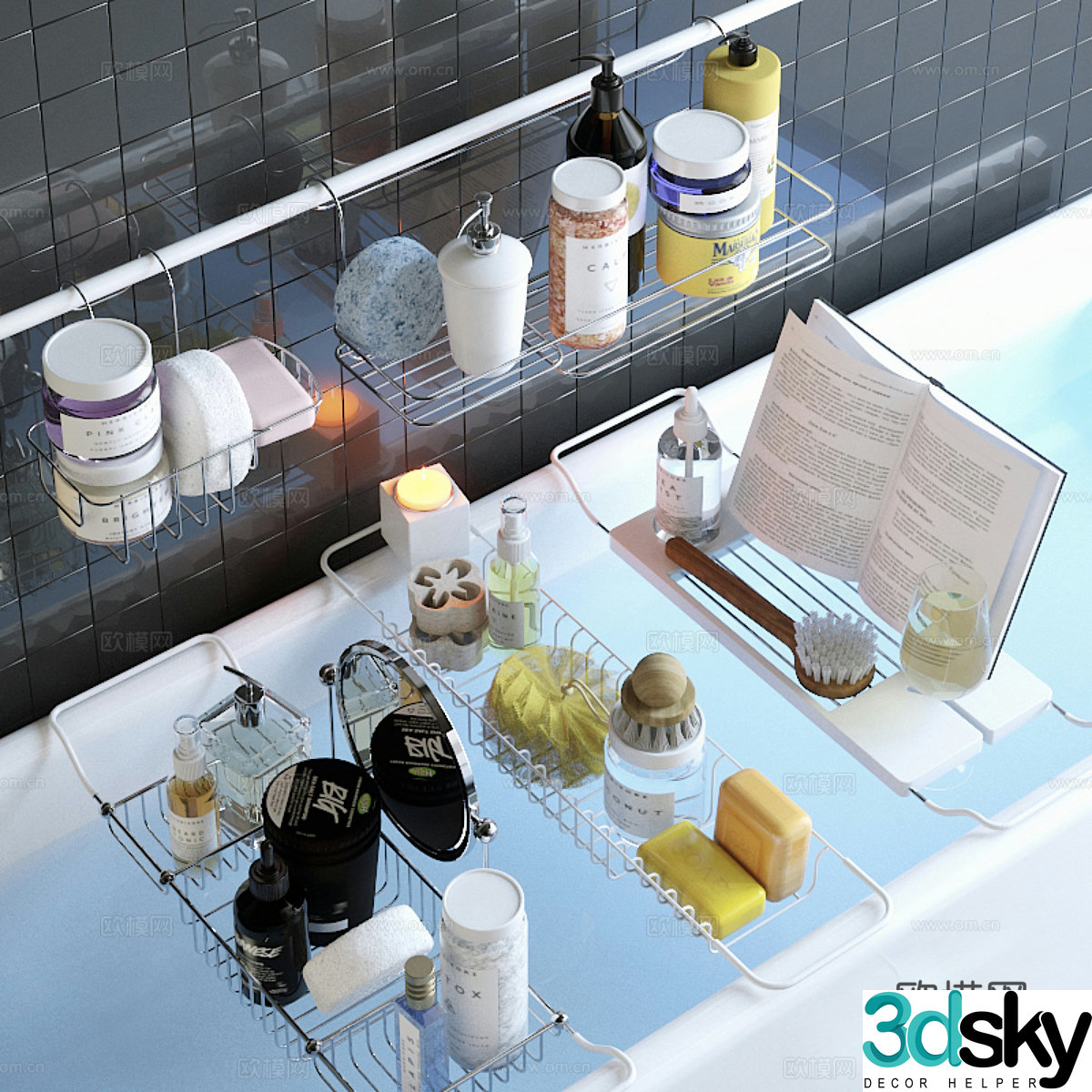 Bathroom shelving 3d model