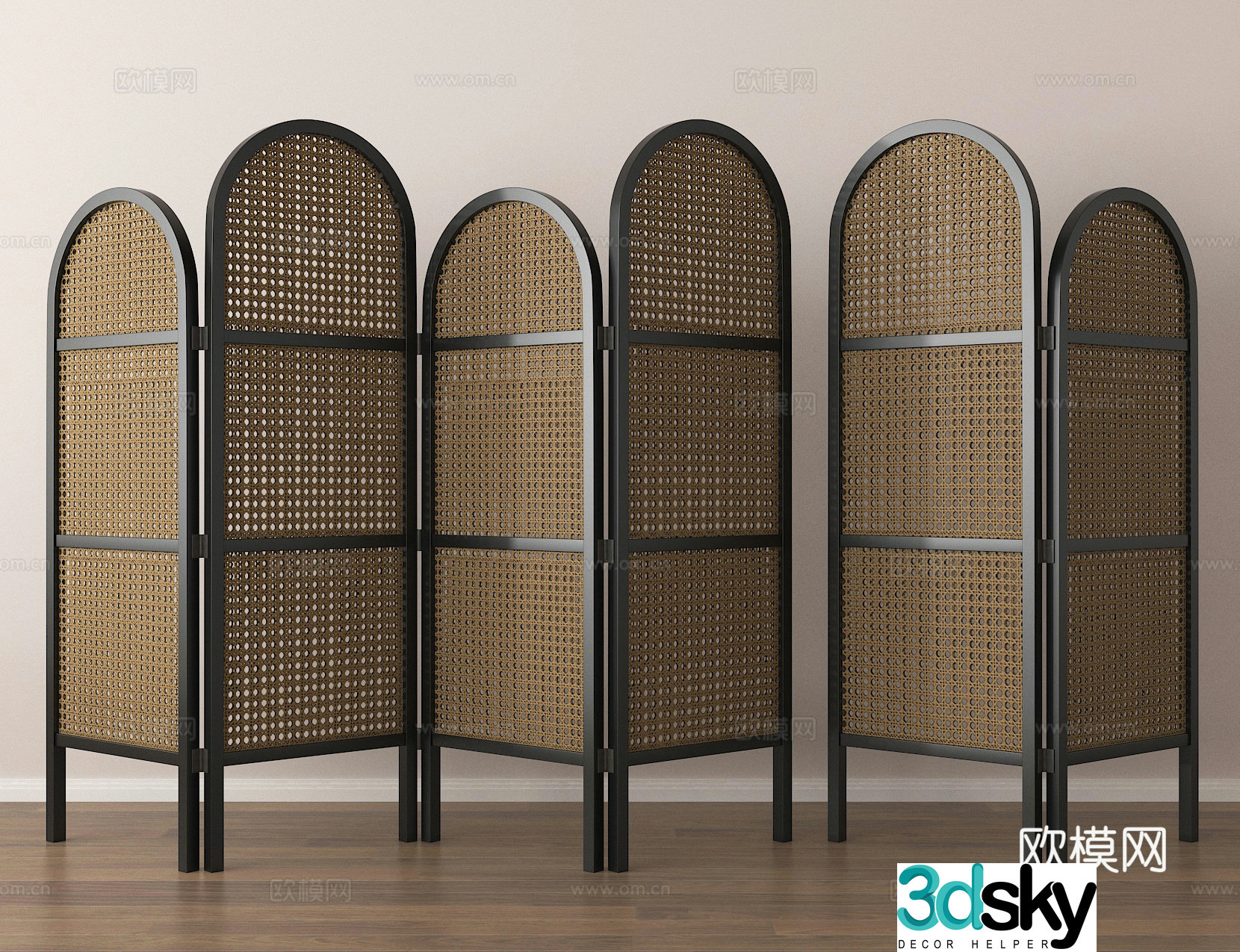 Screen partition 3d model