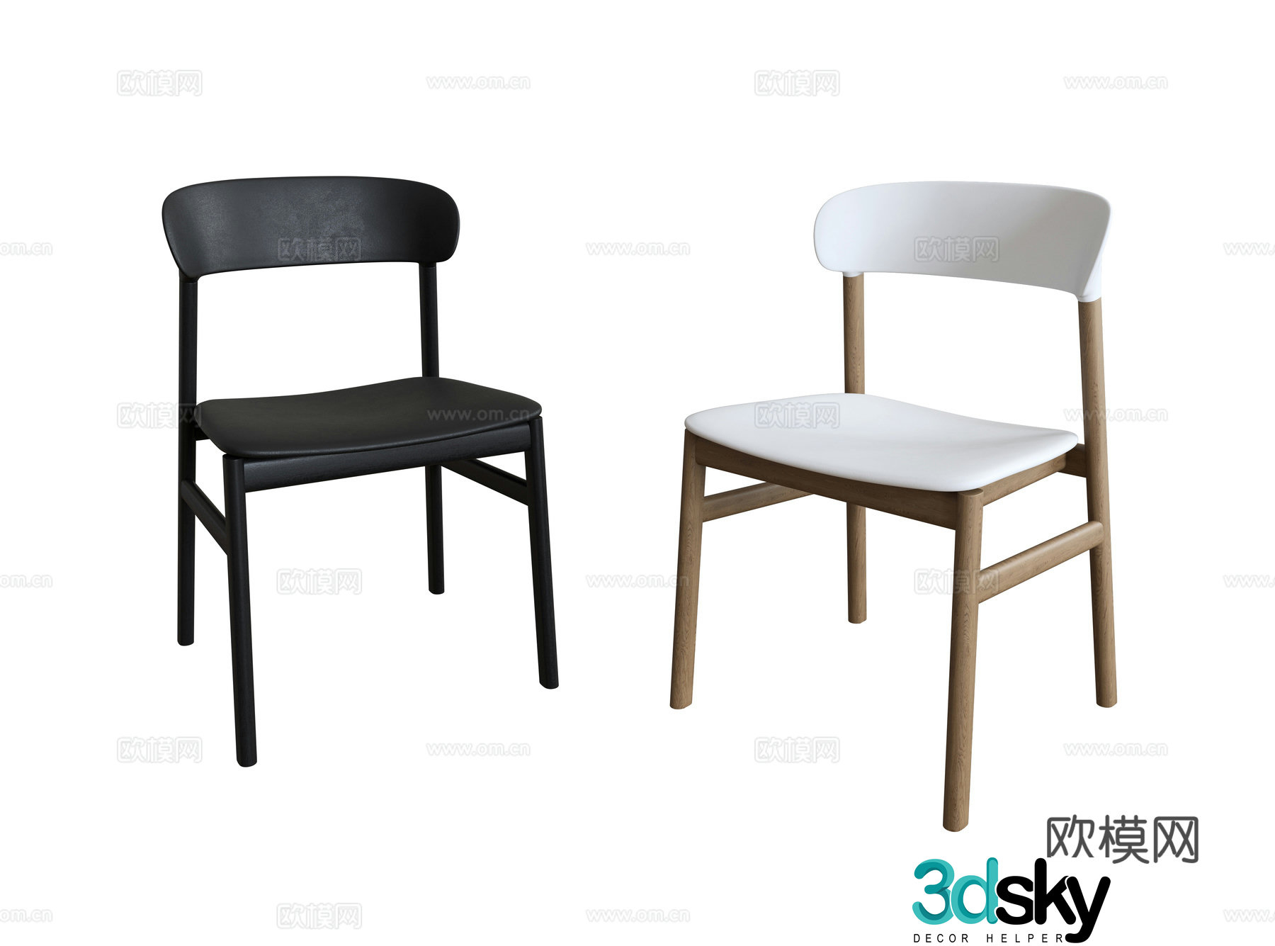 Modern leisure chair 3d model