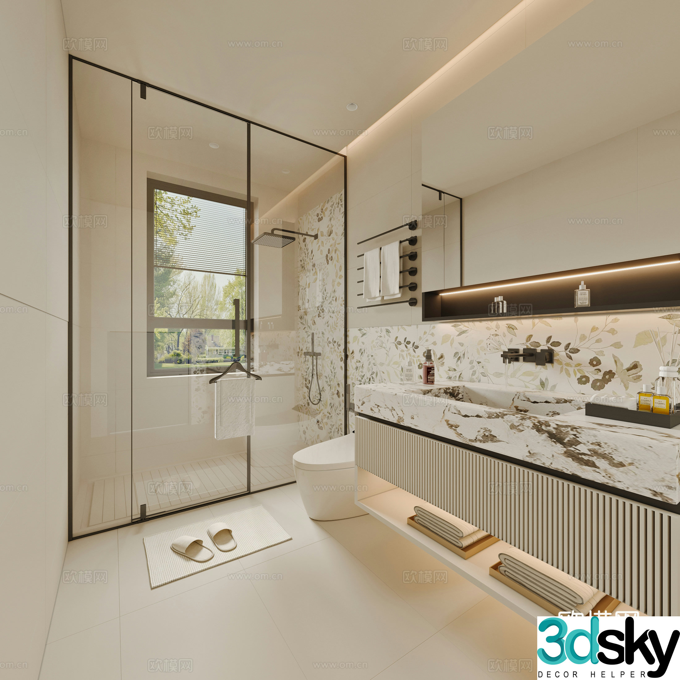 Modern bathroom 3d model